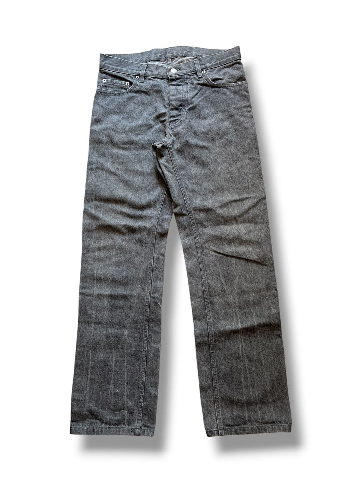 Helmut Lang Helmut Lang 1990s Charcoal Grey Painter Denim Classic
