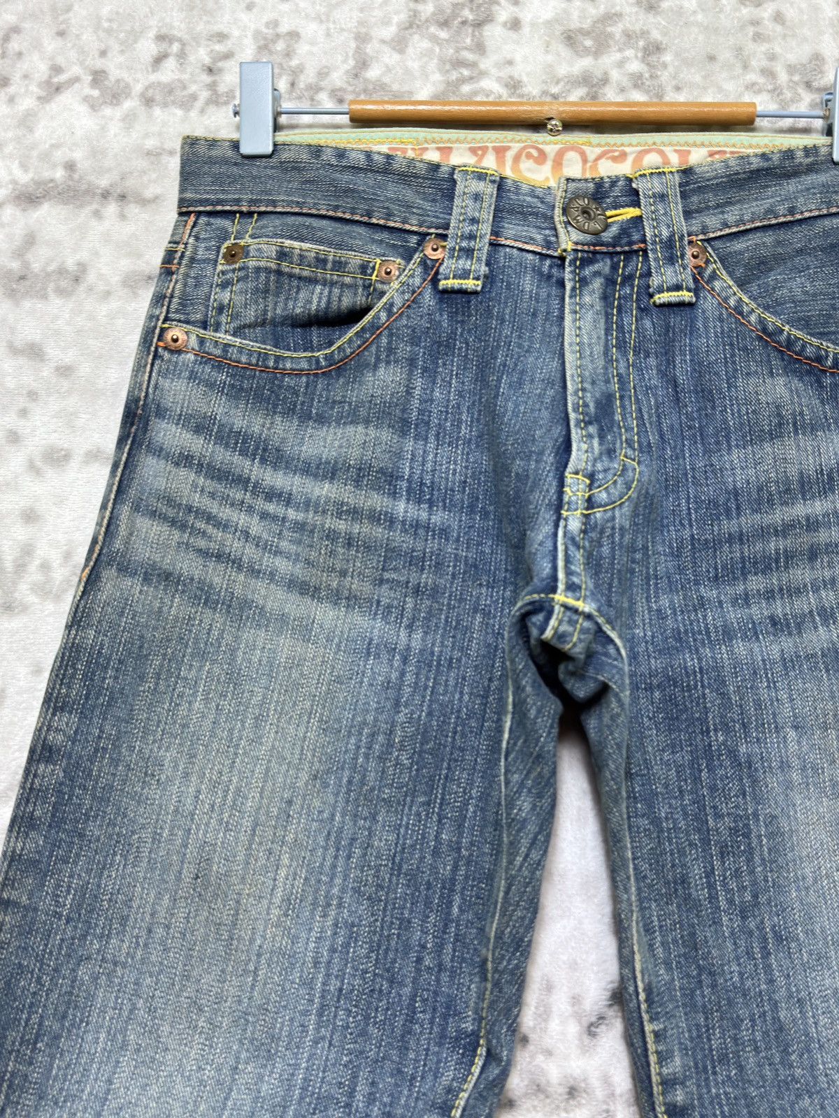 Hysteric Glamour Cocolulu Straight Leg Y2K Distressed Logo Back Pocket Jeans Size US 29 - 4 Thumbnail