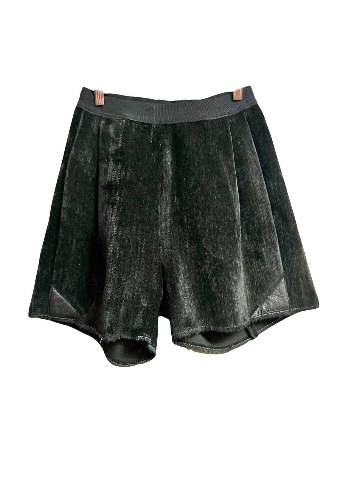 Damir Doma Damir Doma black heavy velvet pod shorts 36 wo Size 26" / US 2 / IT 38 - 1 Thumbnail