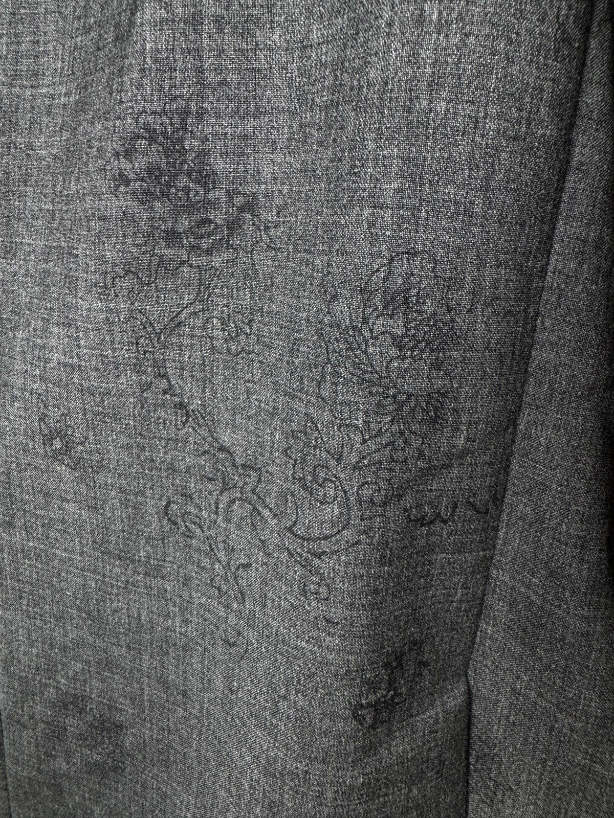 Kenzo Kenzo Baroque Motif Print Gray Wool Blazer size 54 Size 44R - 8 Thumbnail