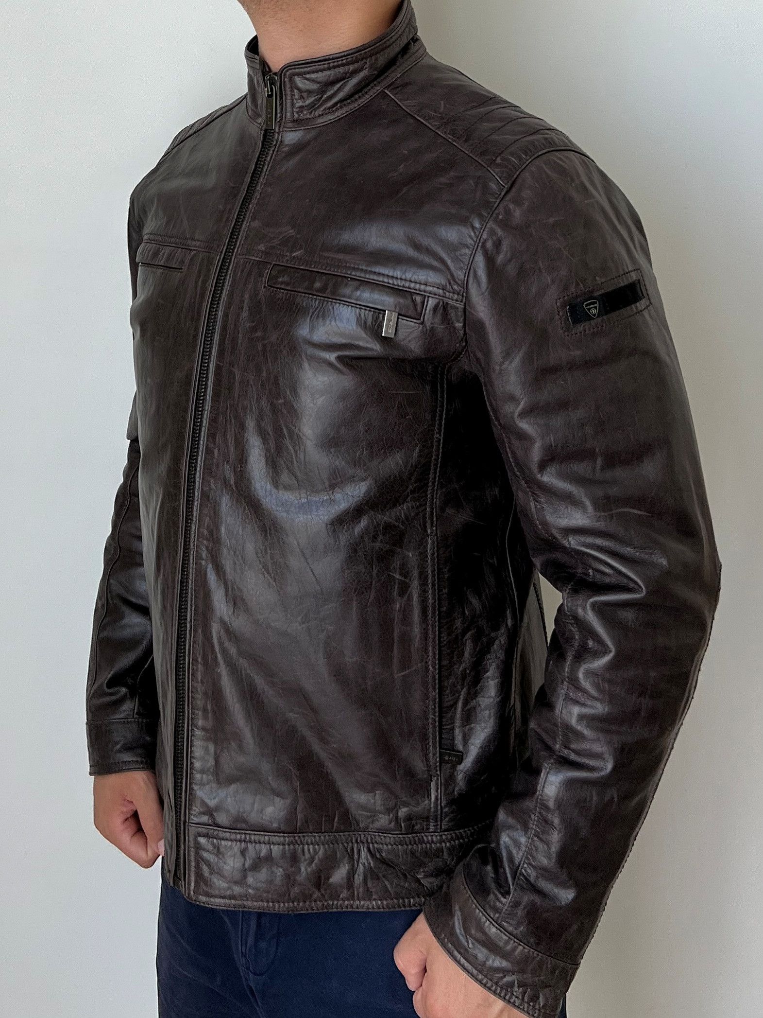 Strellson STRELLSON FENDRAS BUFFALO DAKOTA LEATHER JACKET Size US L / EU 52-54 / 3 - 2 Thumbnail