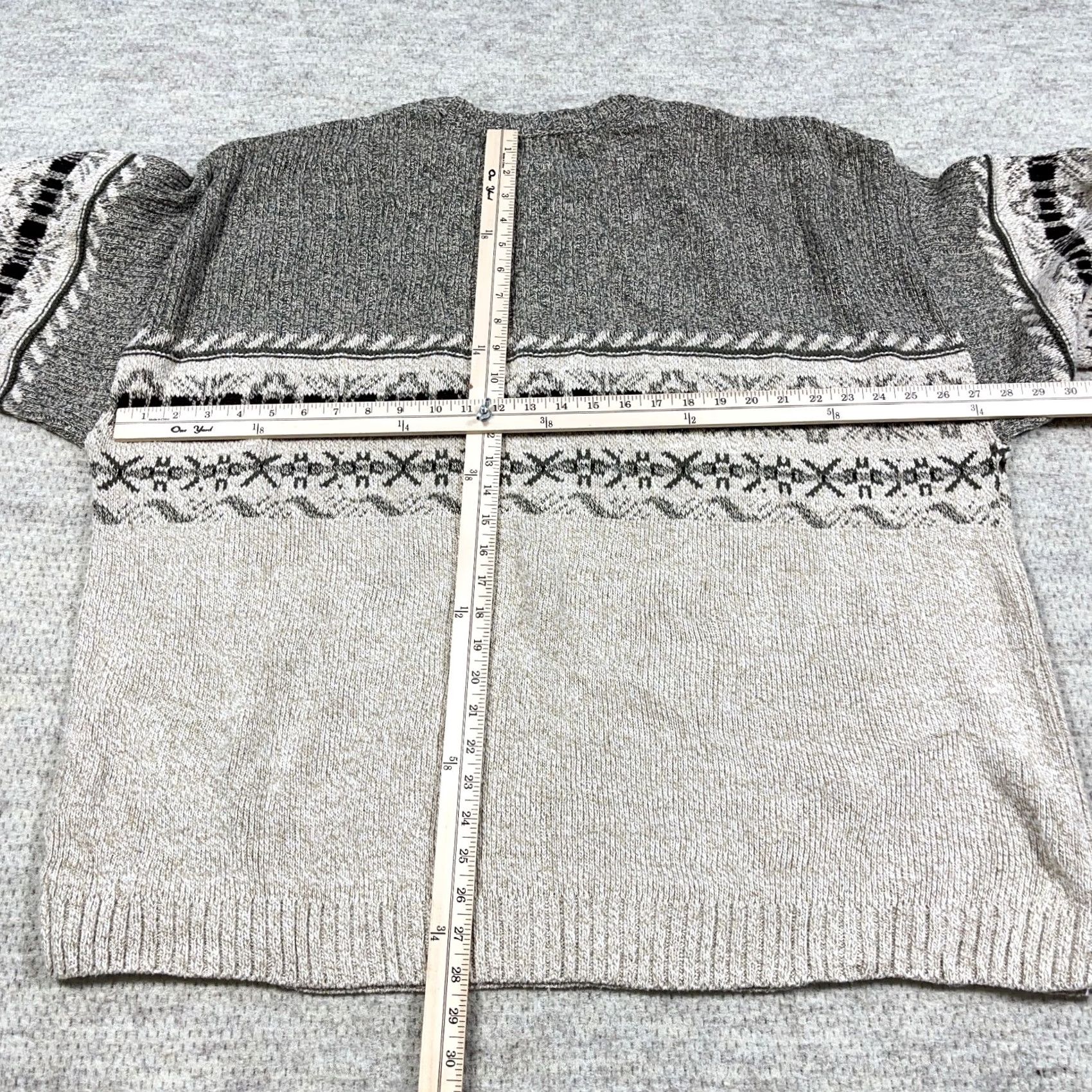 Vintage Vintage Traders Bay Grandpa Sweater Men 2XL Tan Brown Geometric Nordic Crewneck Rib Knit Pullover Casual Fall Winter 80s 90s Retro Hip Hop USA Mens Size US XXL / EU 58 / 5 - 5 Thumbnail