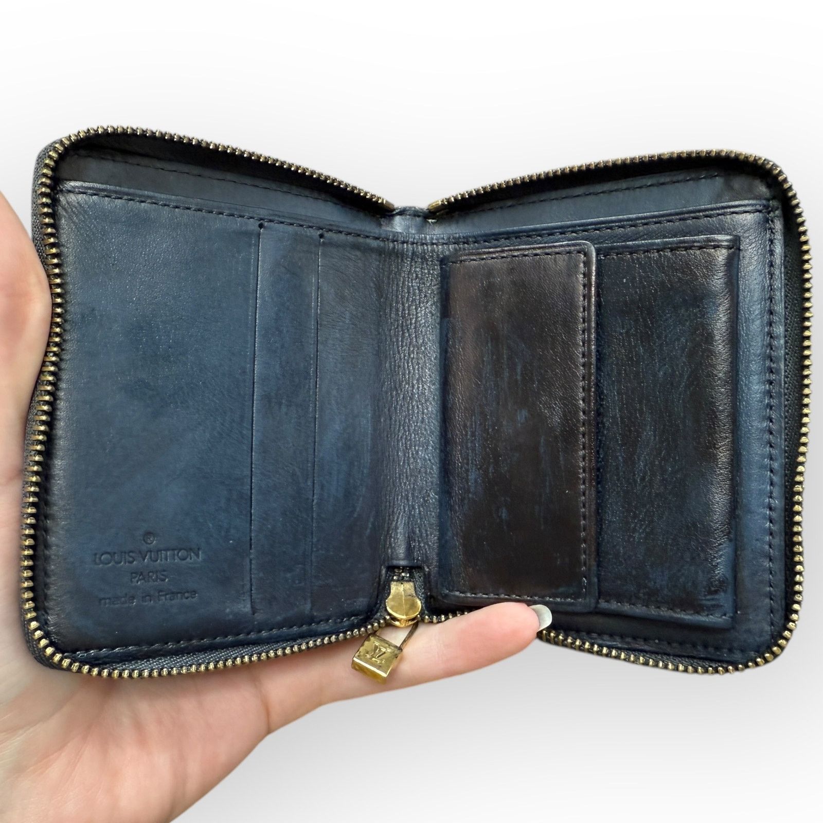 Louis Vuitton Louis Vuitton Black Vernis Compact Zip Around Leather Wallet Size ONE SIZE - 3 Thumbnail