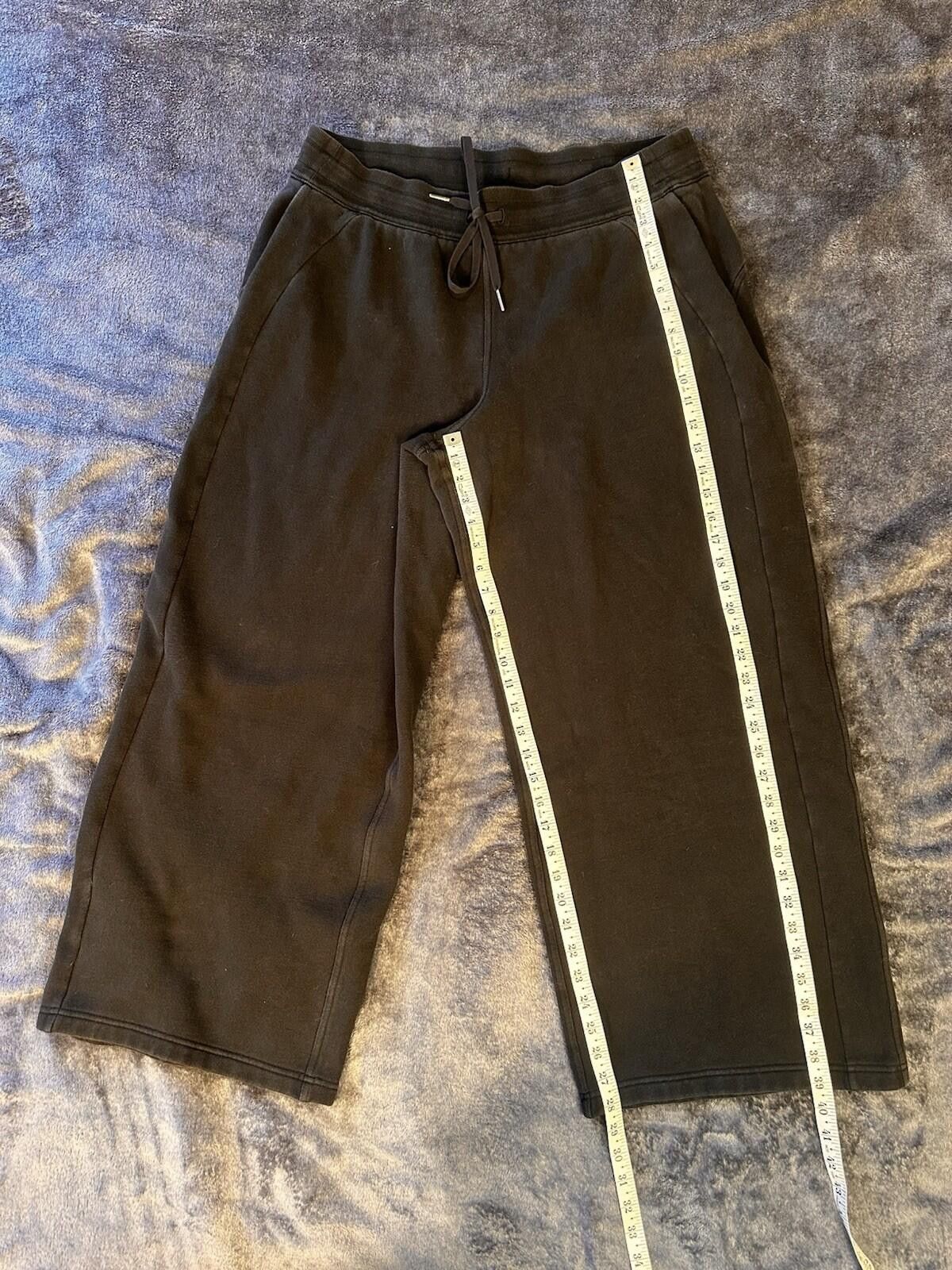Lululemon Lululemon Women’s Size 14 Wide Leg Black Lounge Pants Size 36" / US 14 / IT 50 - 2 Thumbnail