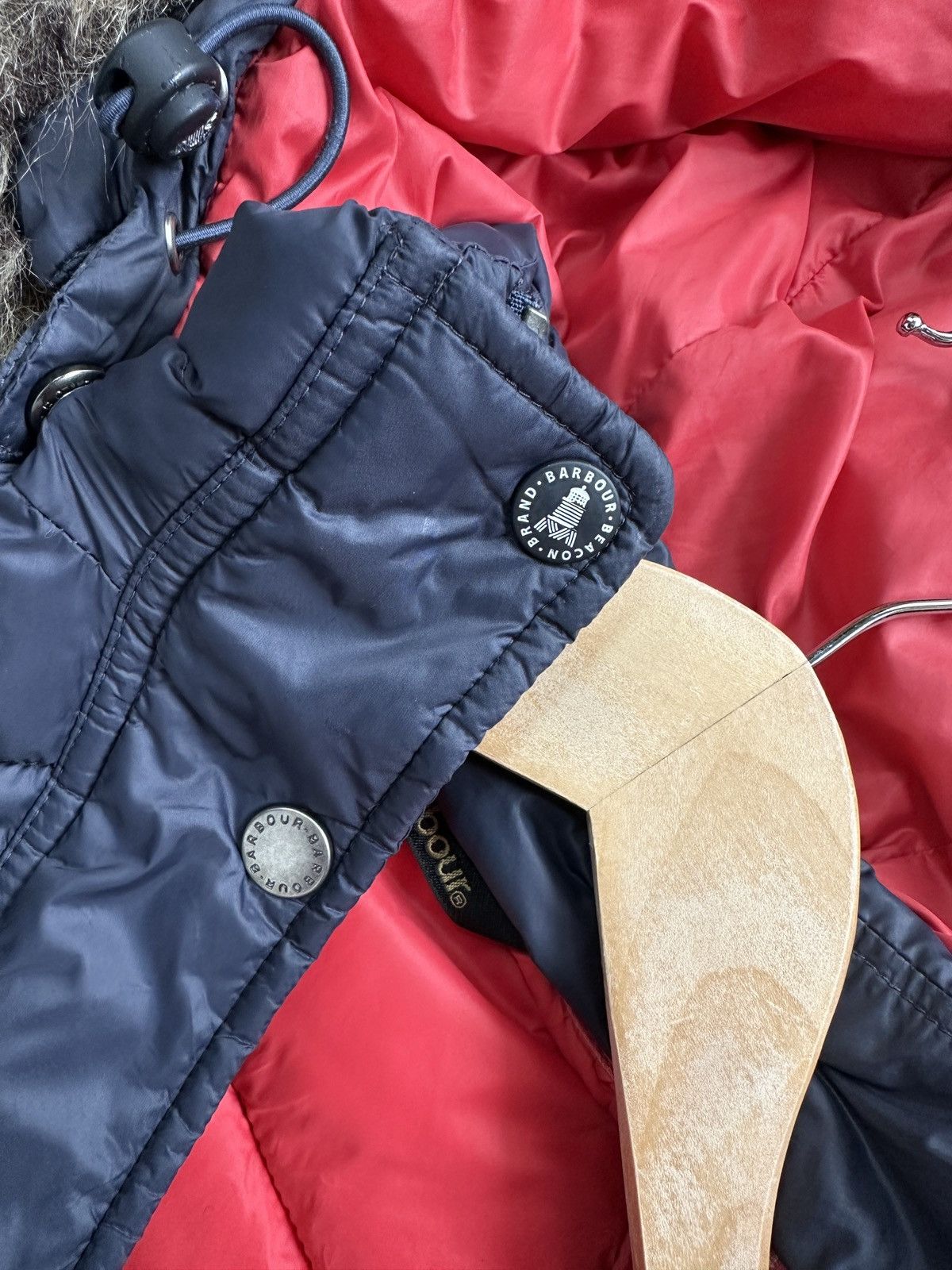 Barbour BARBOUR Bernera Quilt Puffer Jacket Hooded Faux Fur Trim Size M / US 6-8 / IT 42-44 - 11 Thumbnail