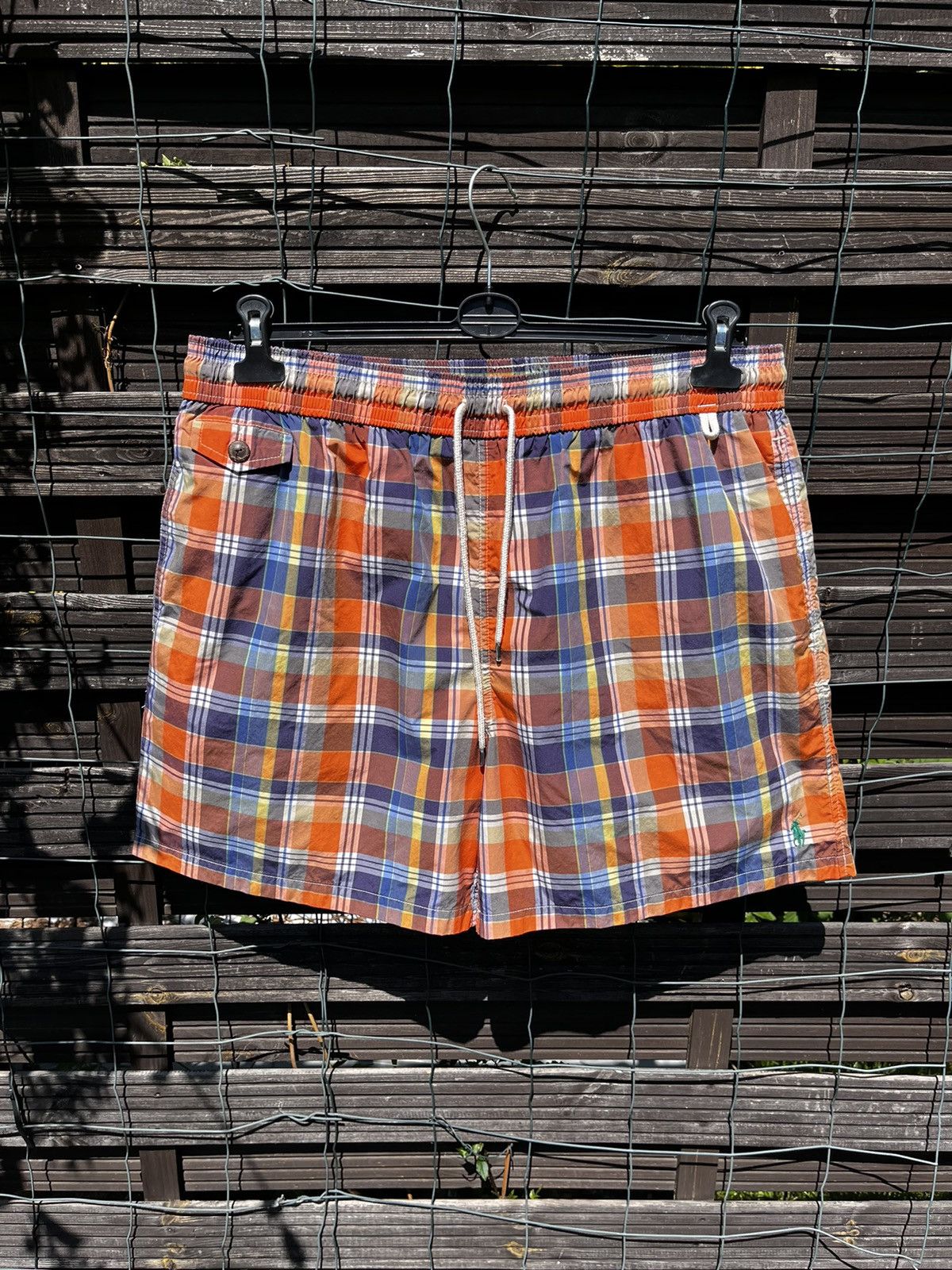 Polo Ralph Lauren × Ralph Lauren 🩳 POLO RALPH LAUREN PLAID SWIM TRUNKS STREETWEAR Y2K SHORTS Size US 38 / EU 54 - 2 Thumbnail