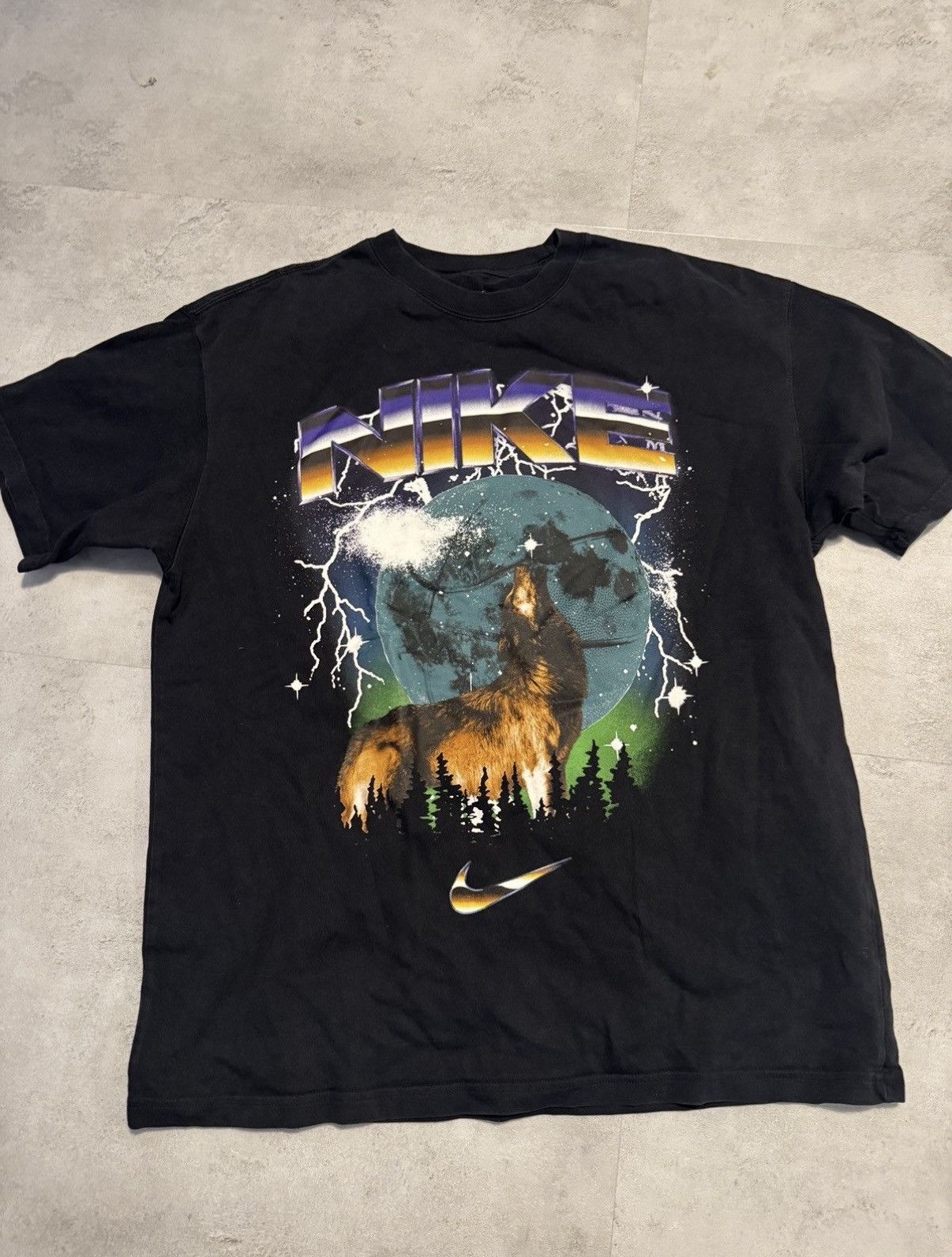 Nike Nike Wolf Tshirt Size US L / EU 52-54 / 3 - 1 Thumbnail