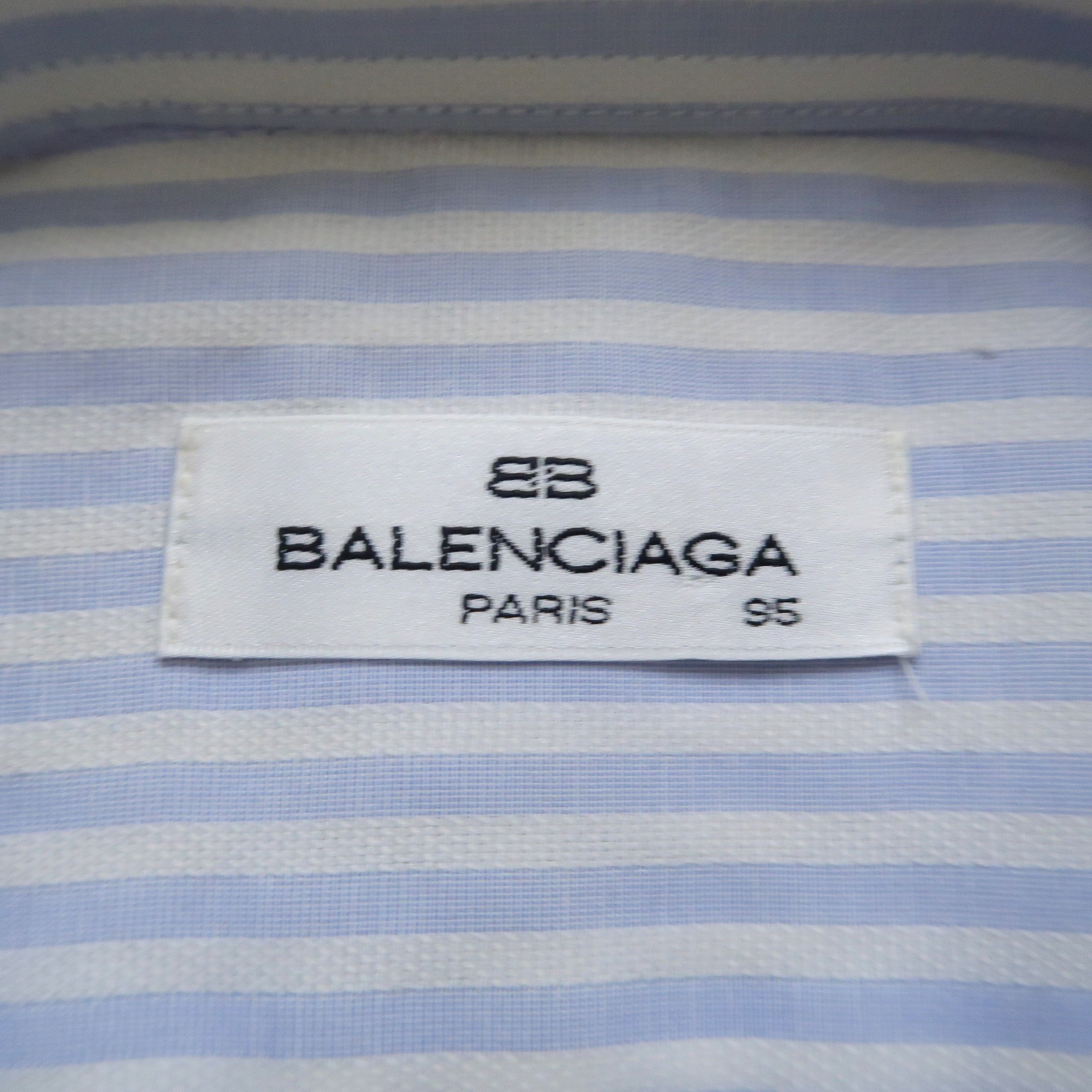 Balenciaga Vintage 90s Balenciaga Ethnic Stripe Shirt Button Size US M / EU 48-50 / 2 - 4 Thumbnail