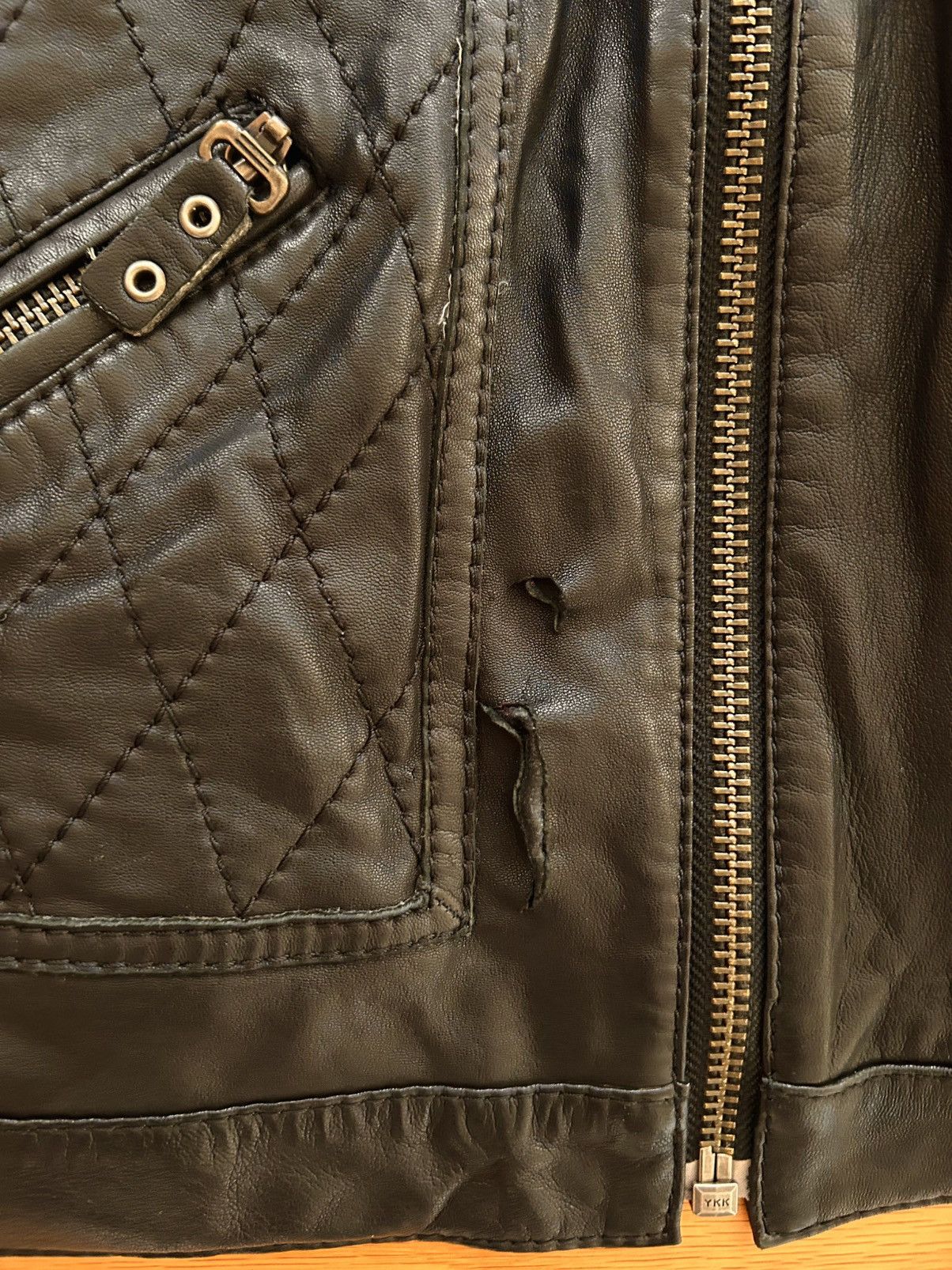 Roberto Cavalli SS2008 Cavalli Moto Biker Black Leather Jacket Size US XL / EU 56 / 4 - 4 Thumbnail