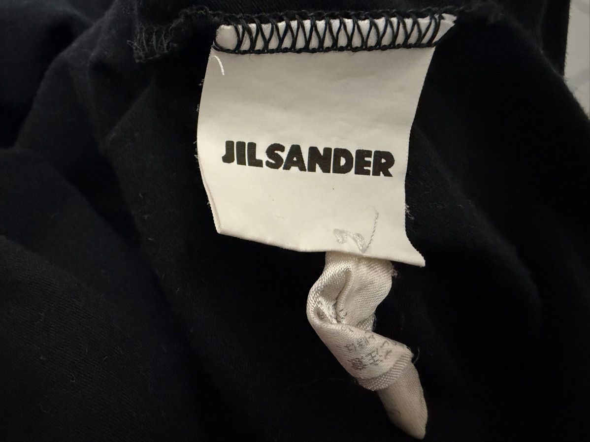 Jil Sander JIL SANDER BLACK TIE NECK LS MINIMALIST NOIR BLACK TOP 🇮🇹 Size M / US 6-8 / IT 42-44 - 14 Thumbnail