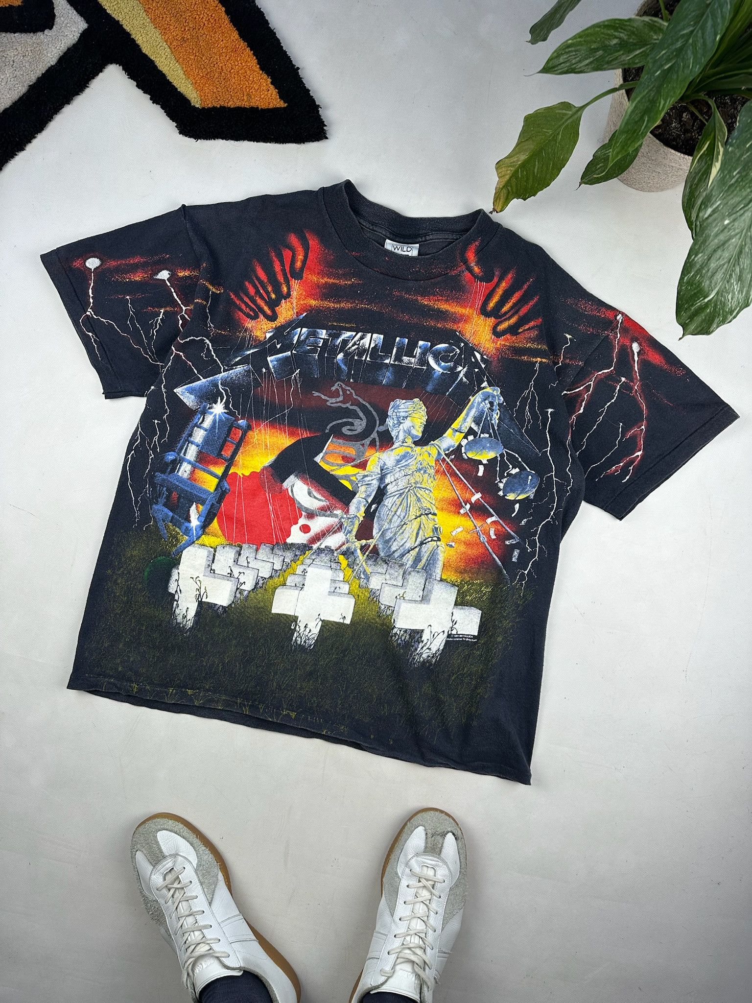 Vintage Metallica tShirt AOP tee all over print