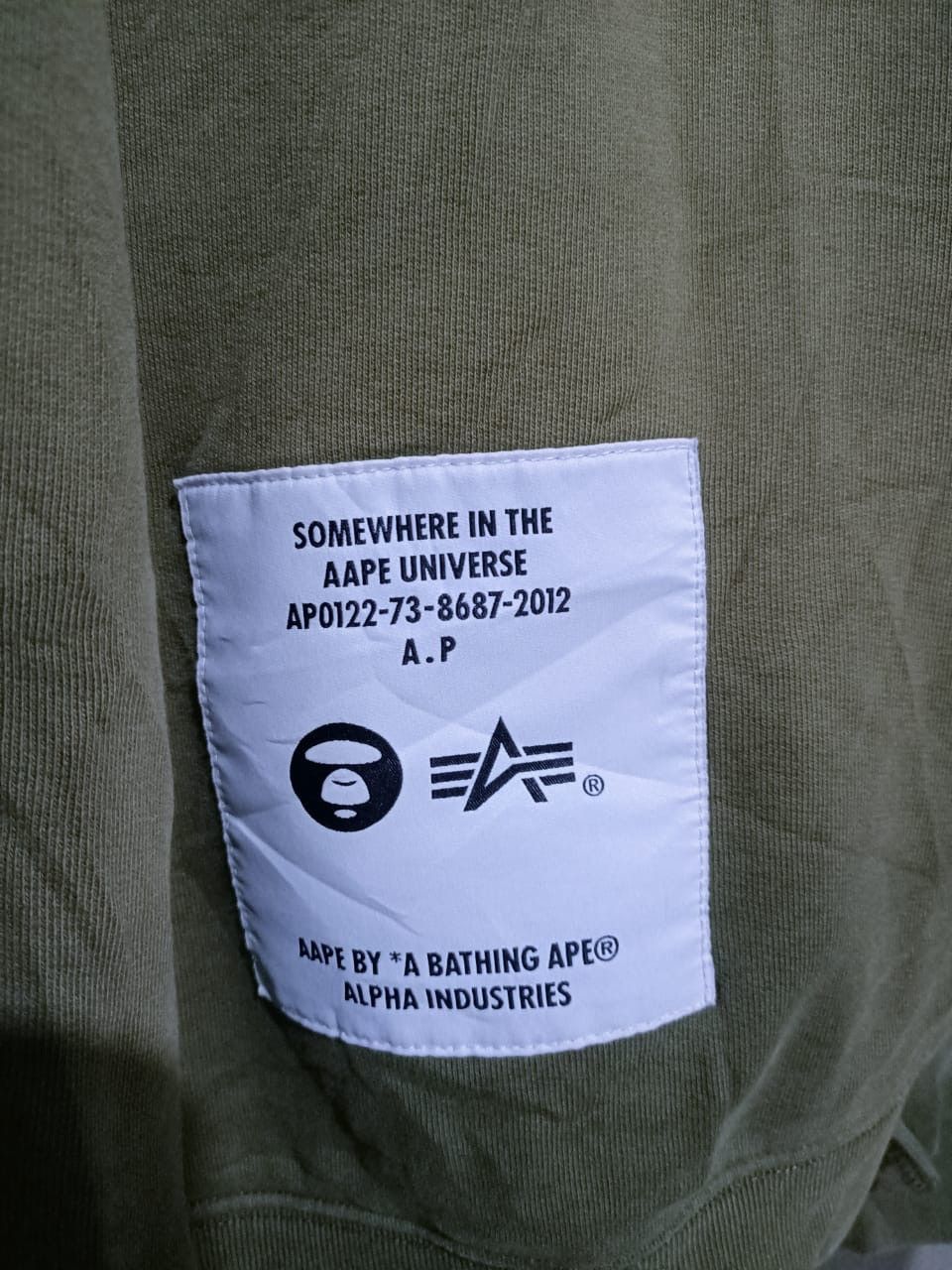 Aape × Alpha Industries Aape by a bathing ape x aloha industries crewneck Size US M / EU 48-50 / 2 - 3 Thumbnail