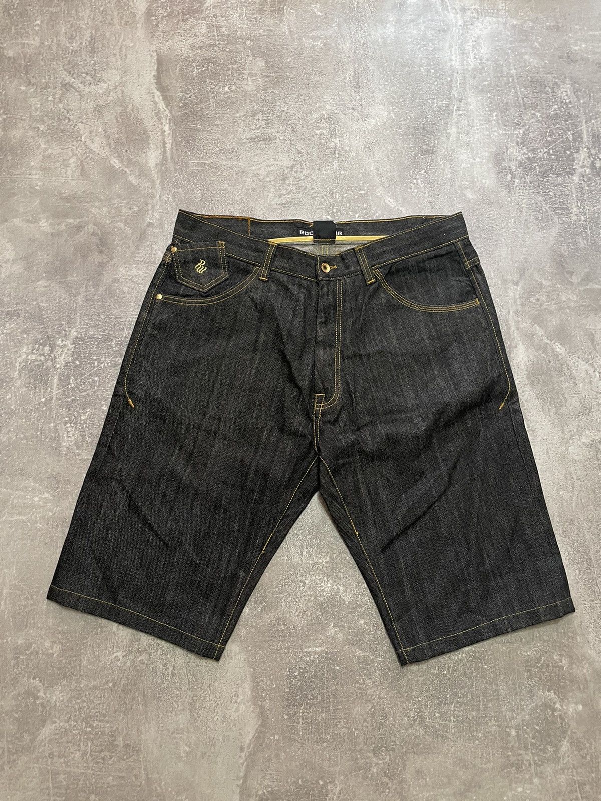 Rocawear × Vintage Vintage Rocawear Rap Jeans Shorts Size US 38 / EU 54 - 8 Thumbnail