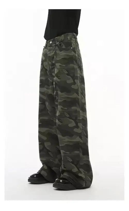 Jean Camo Green Pant Size US 28 / EU 44 - 7 Thumbnail