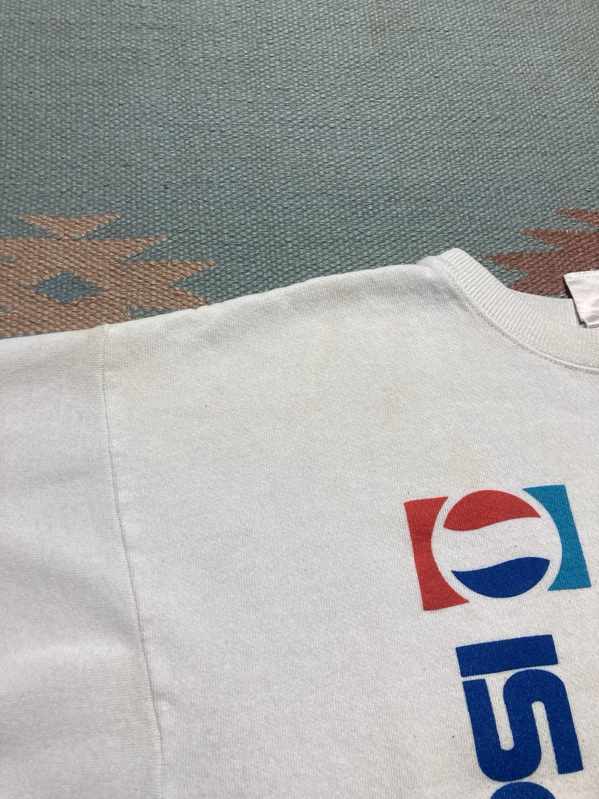 Vintage Vtg 80s sweatshirt Pepsi cola soda drink promo boxy medium Size US M / EU 48-50 / 2 - 10 Thumbnail