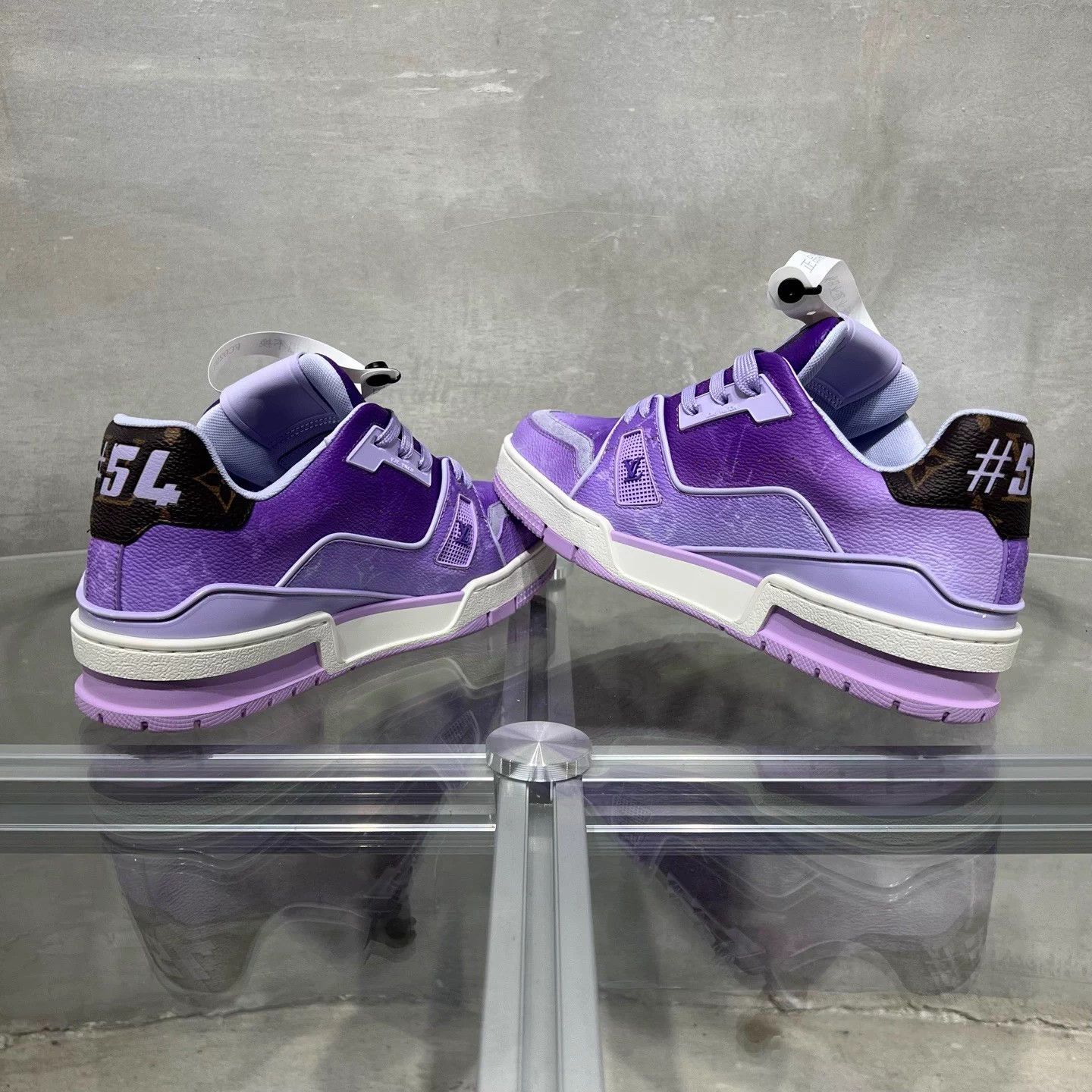 Louis Vuitton LV Trainer New Gradient Purple UK3 Size US 5.5 / IT 35.5 - 5 Thumbnail