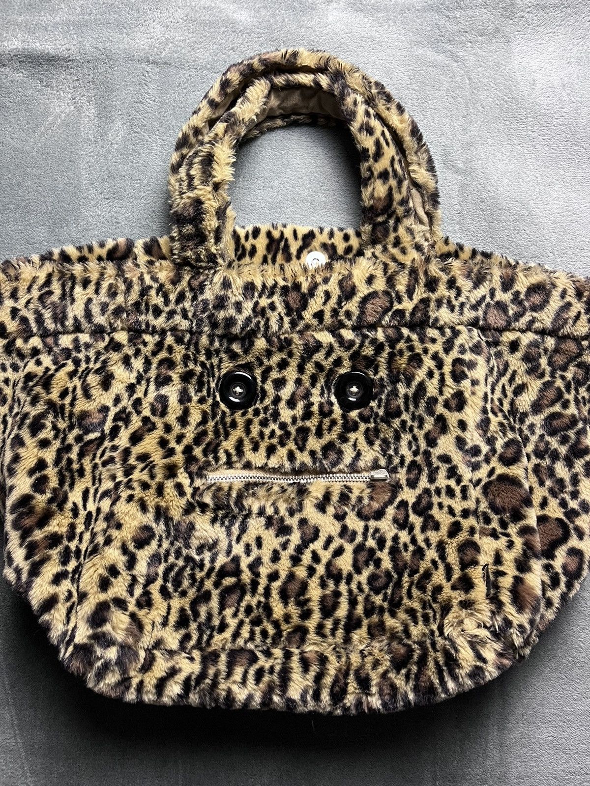 20471120 Hyoma - furry leopard giant tote bag Size ONE SIZE - 2 Thumbnail