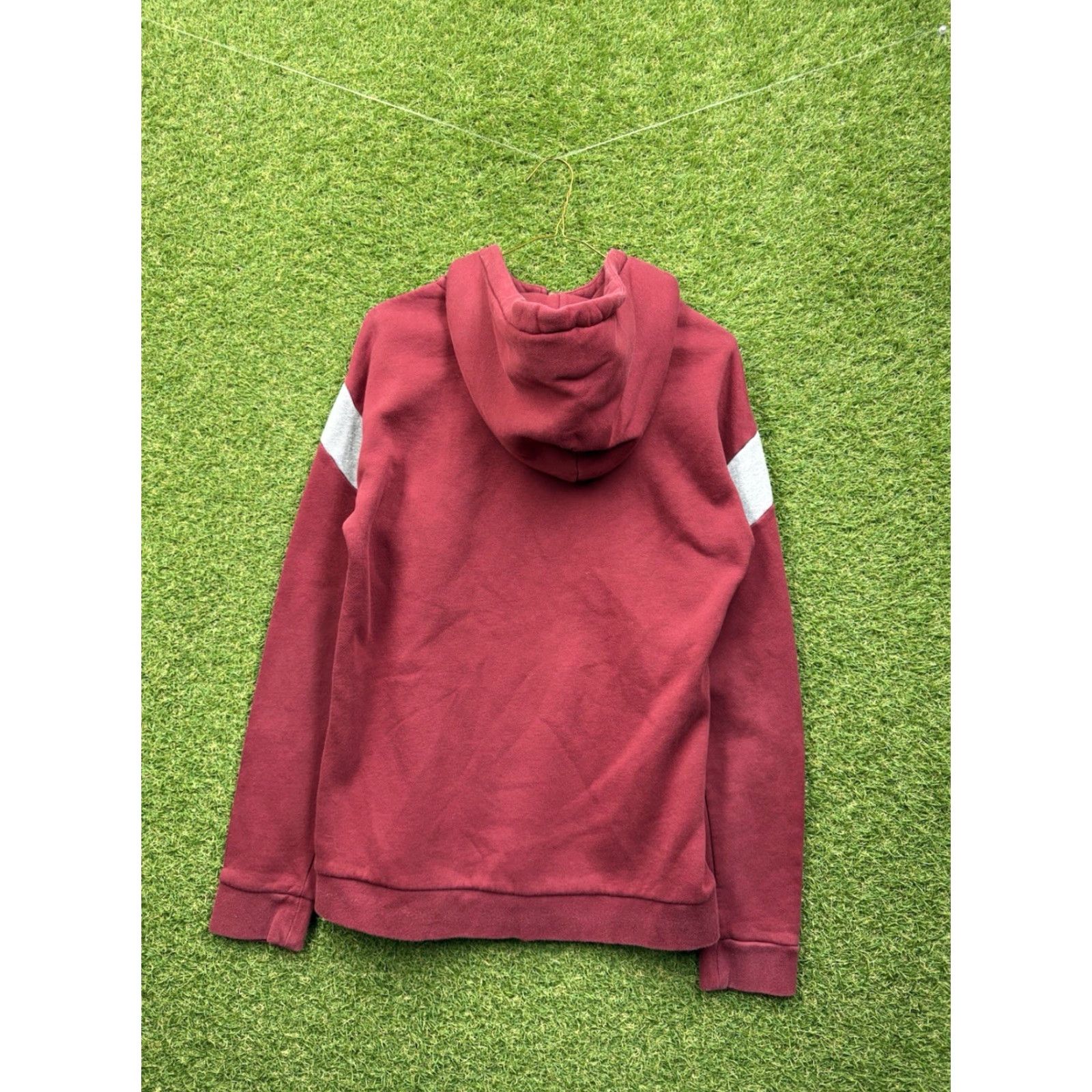 Nike Nike Air Sweatshirt Mens Small Maroon Drawstring 1/4 Zip Nike Air Logo Graphic Size US S / EU 44-46 / 1 - 2 Thumbnail