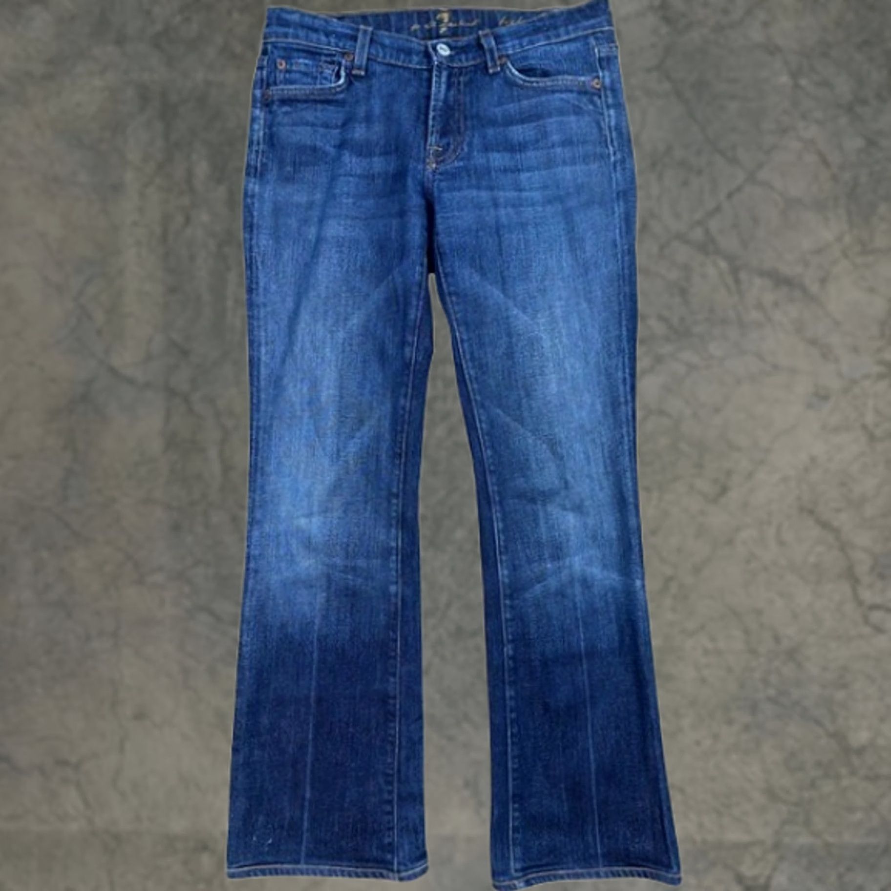 7 For All Mankind Seven For All Mankind Jeans Bootcut Dark Wash Mid Rise Women 29 Size 29" - 1 Thumbnail