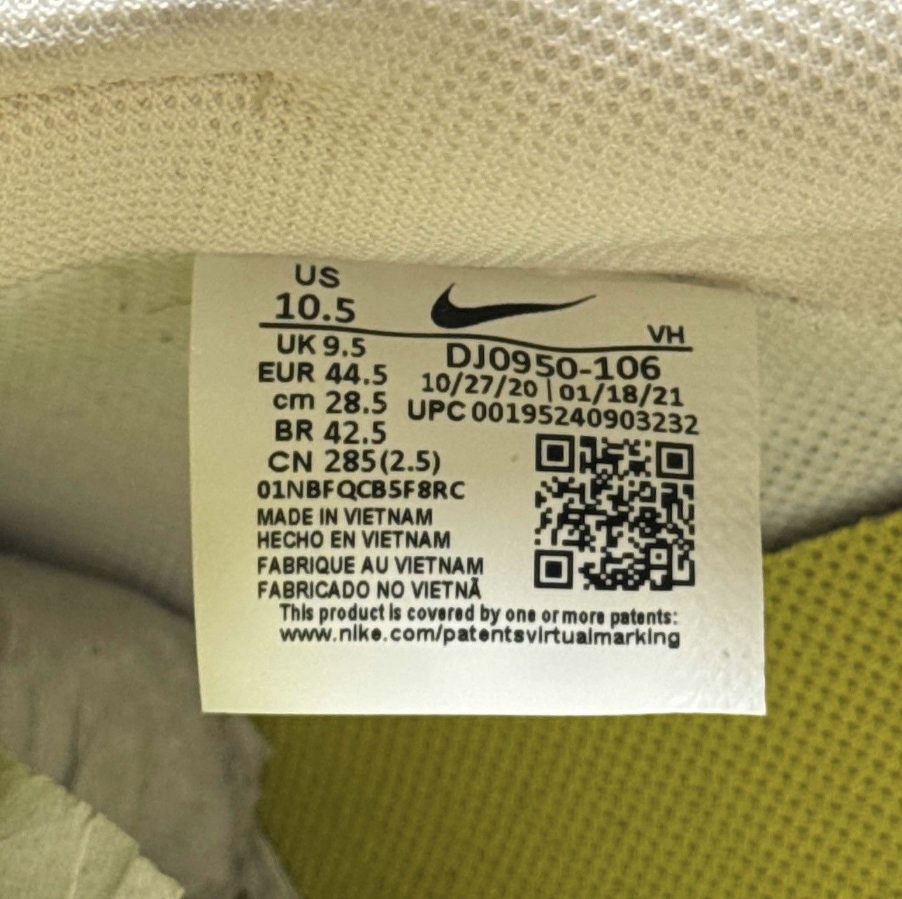Nike × Off-White Off-White x Nike Dunk Low 'Lot 14 of 50' Size US 10.5 / EU 43-44 - 6 Thumbnail