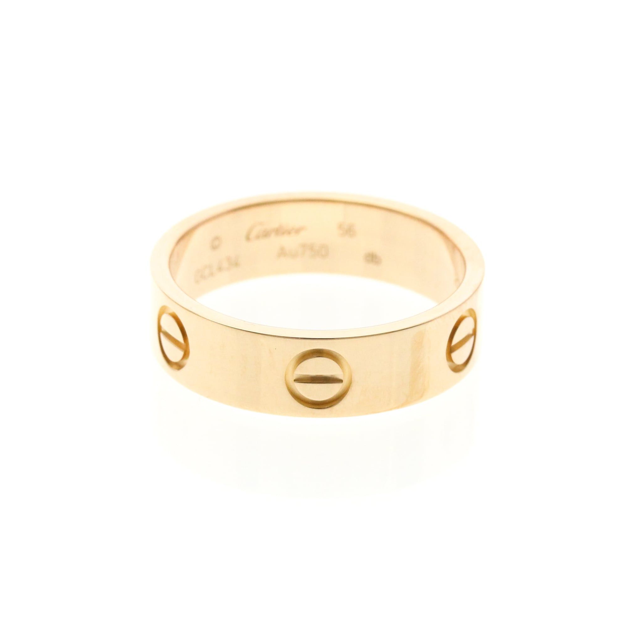 Cartier Cartier Love Pink Gold (18K) Fashion No Stone Band Ring Pink Gold Size ONE SIZE - 1 Thumbnail