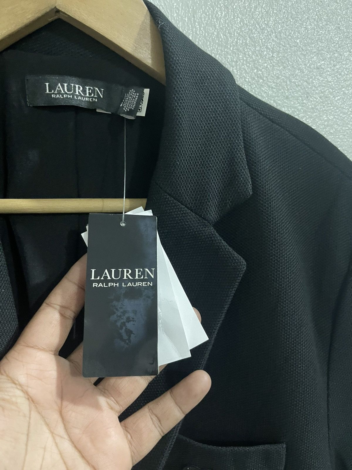Lauren Ralph Lauren × Ralph Lauren Lauren Ralph Lauren Patch Jacquard Blazer Black Jacket Size L / US 10 / IT 46 - 12 Thumbnail