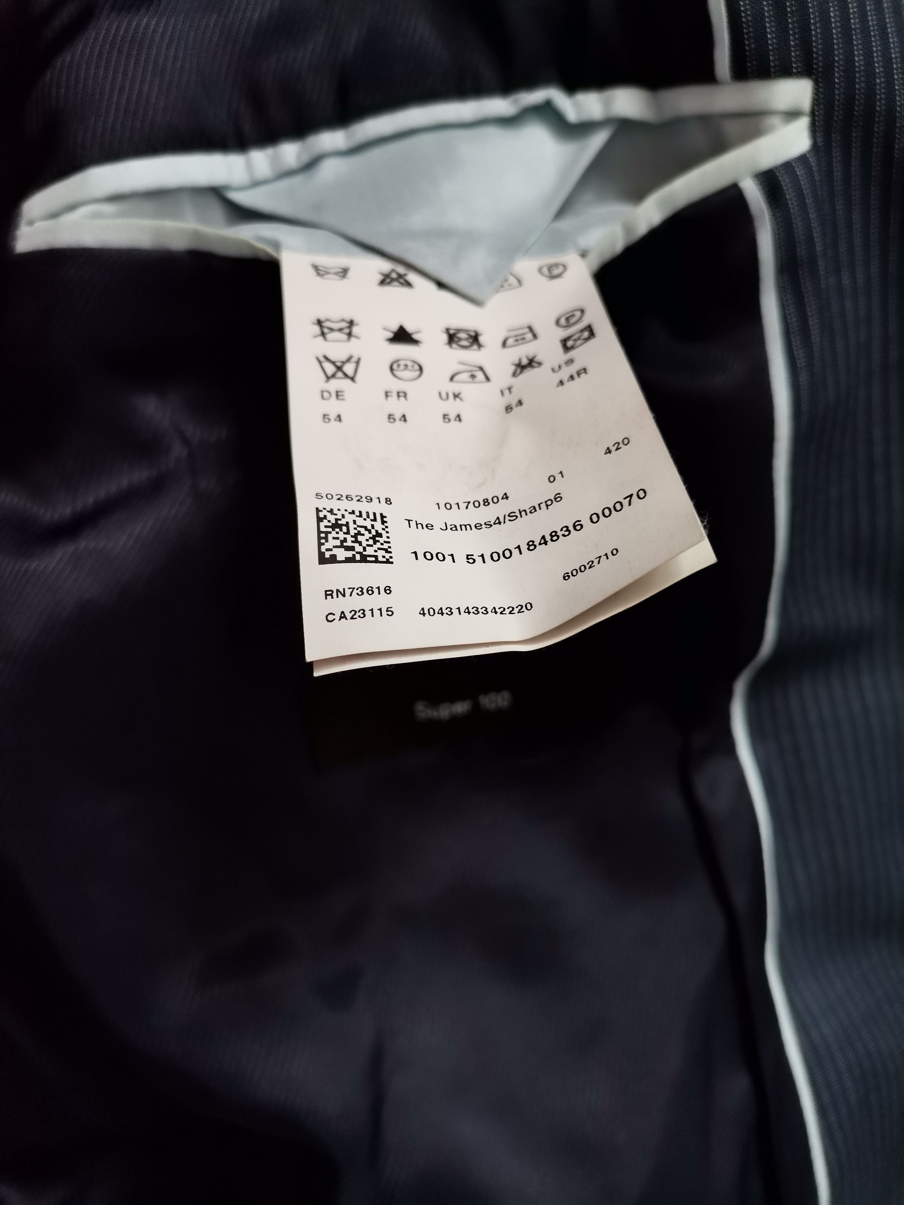 Hugo Boss Hugo Boss Striped Suit Size 44R - 4 Thumbnail