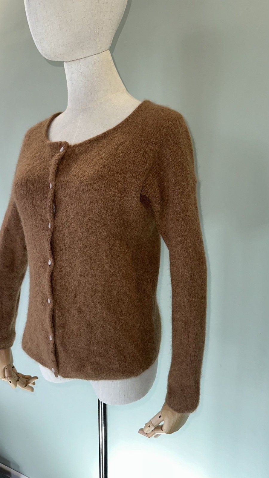 Sezane Sezane Women's Gaspard Brown Cardigan Size S Size S / US 4 / IT 40 - 4 Thumbnail