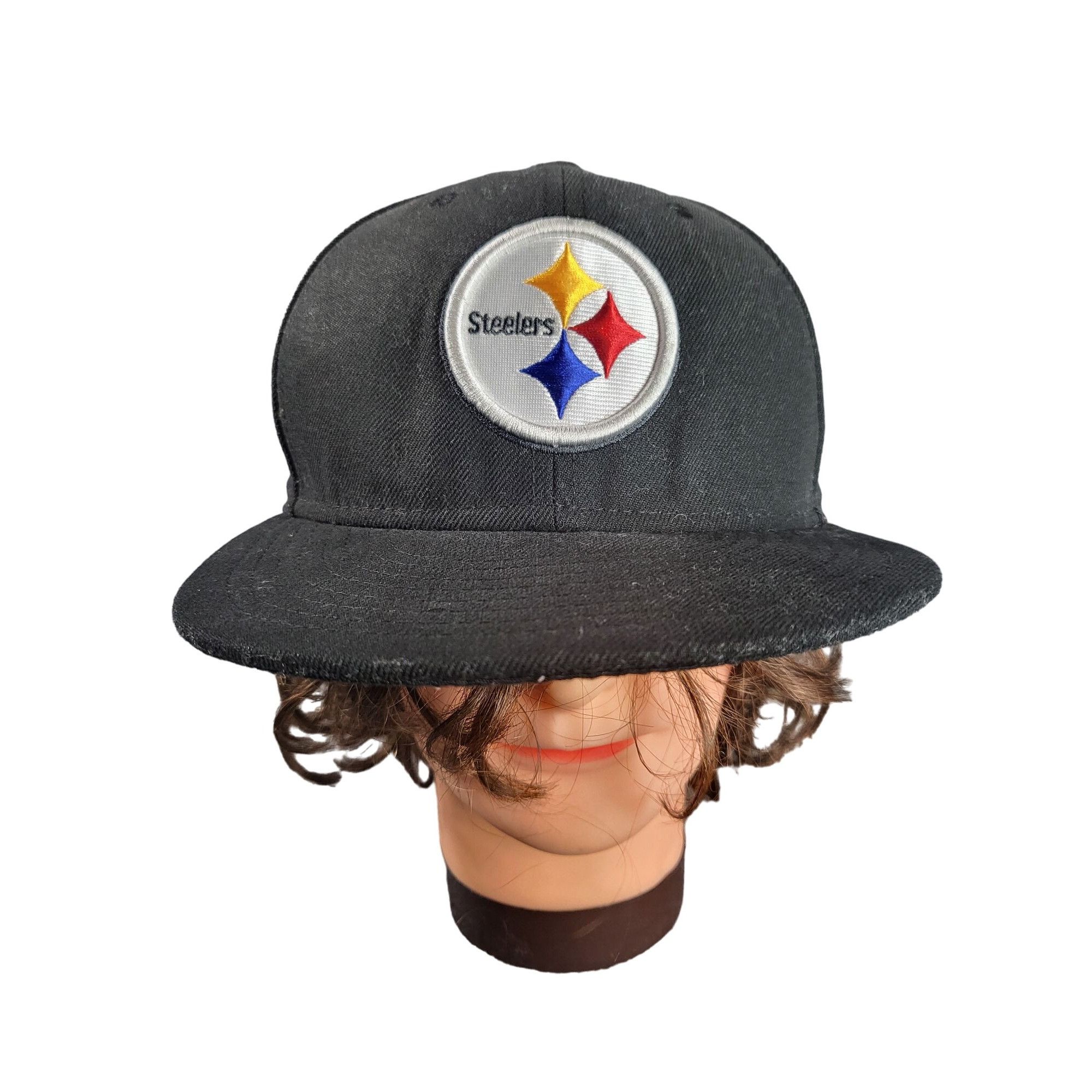 New Era Pittsburgh Steelers New Era Fitted Hat Men Sz 7 1/4 Black NF Size ONE SIZE - 1 Thumbnail