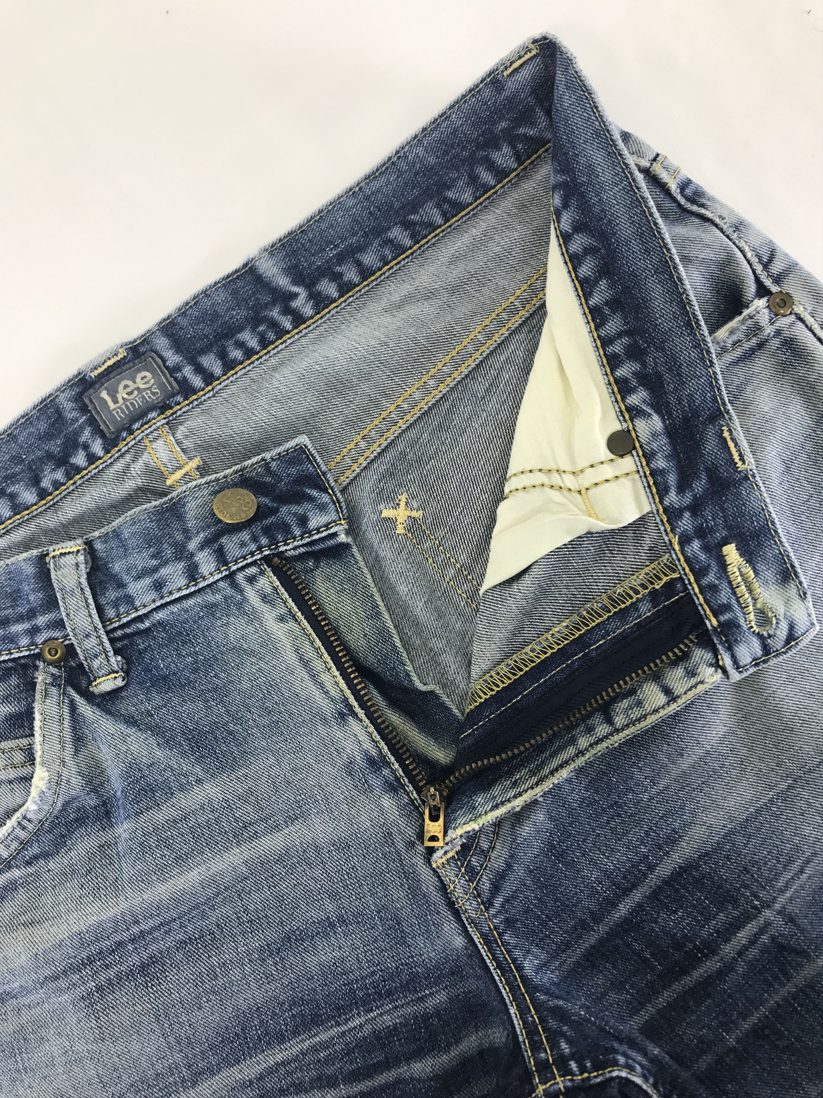 Lee Vintage Lee Riders Faded Blue Jeans Size US 32 / EU 48 - 9 Thumbnail
