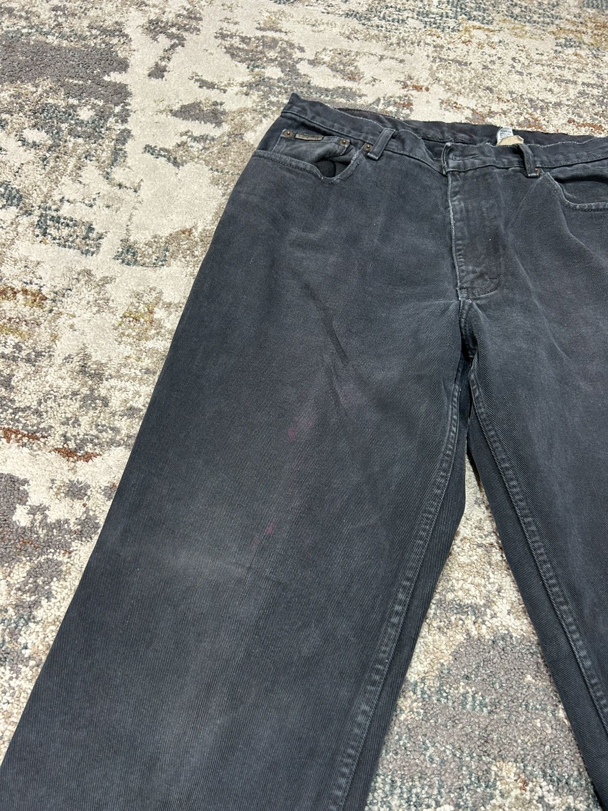 Calvin Klein Vintage Y2k Calvin Klein Black Washed Straight Fit Jeans Size US 32 / EU 48 - 5 Thumbnail