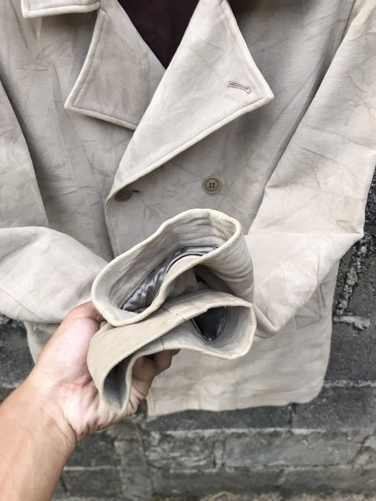 Japanese Brand × Vintage ⚡️Vintage Exotic Elements Double Breasted Peacoat Size US M / EU 48-50 / 2 - 6 Thumbnail