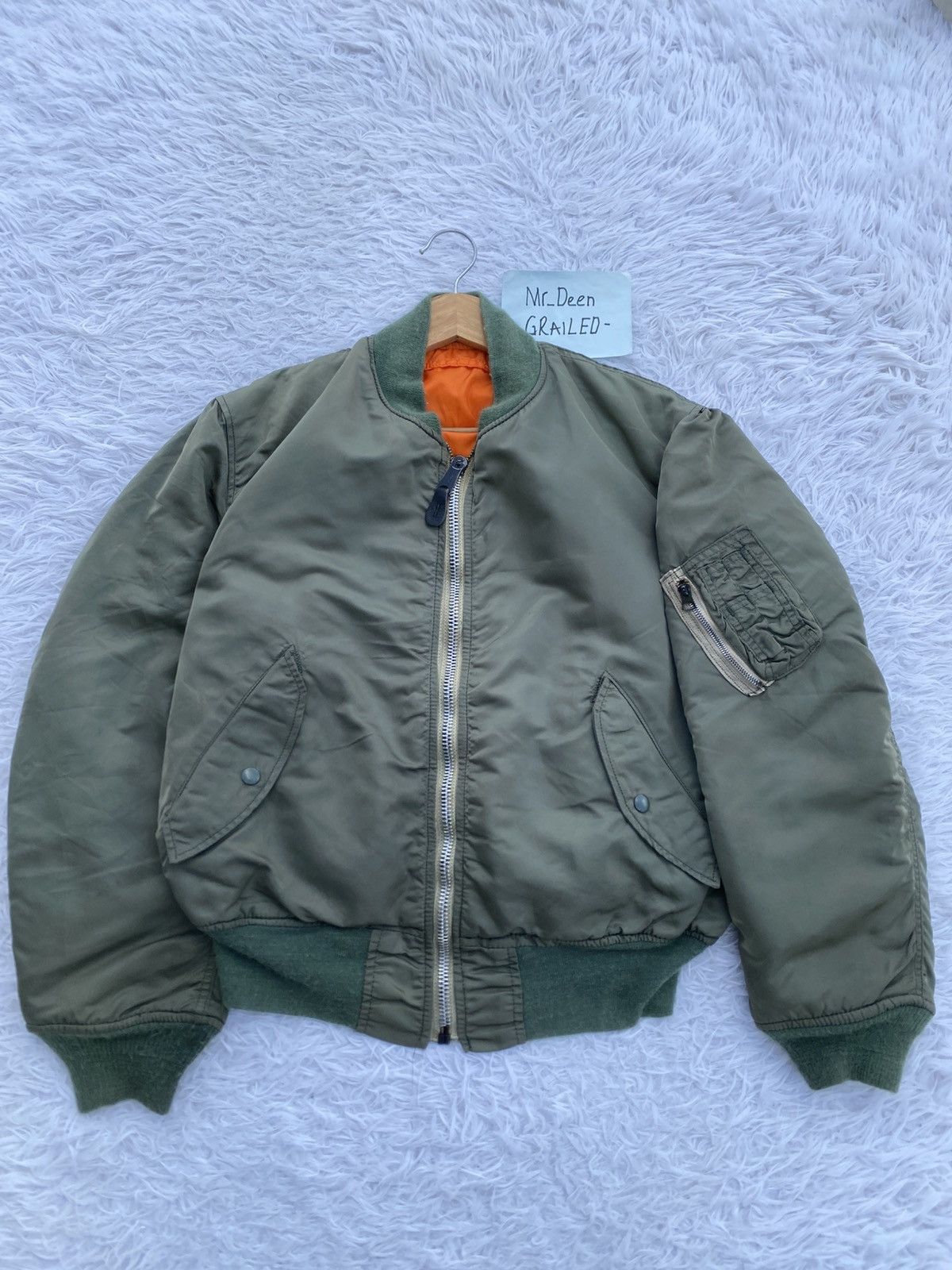 Alpha Industries RARE VINTAGE ALPHA INDUSTRIES MA1 BOMBER JACKET Size US M / EU 48-50 / 2 - 4 Thumbnail
