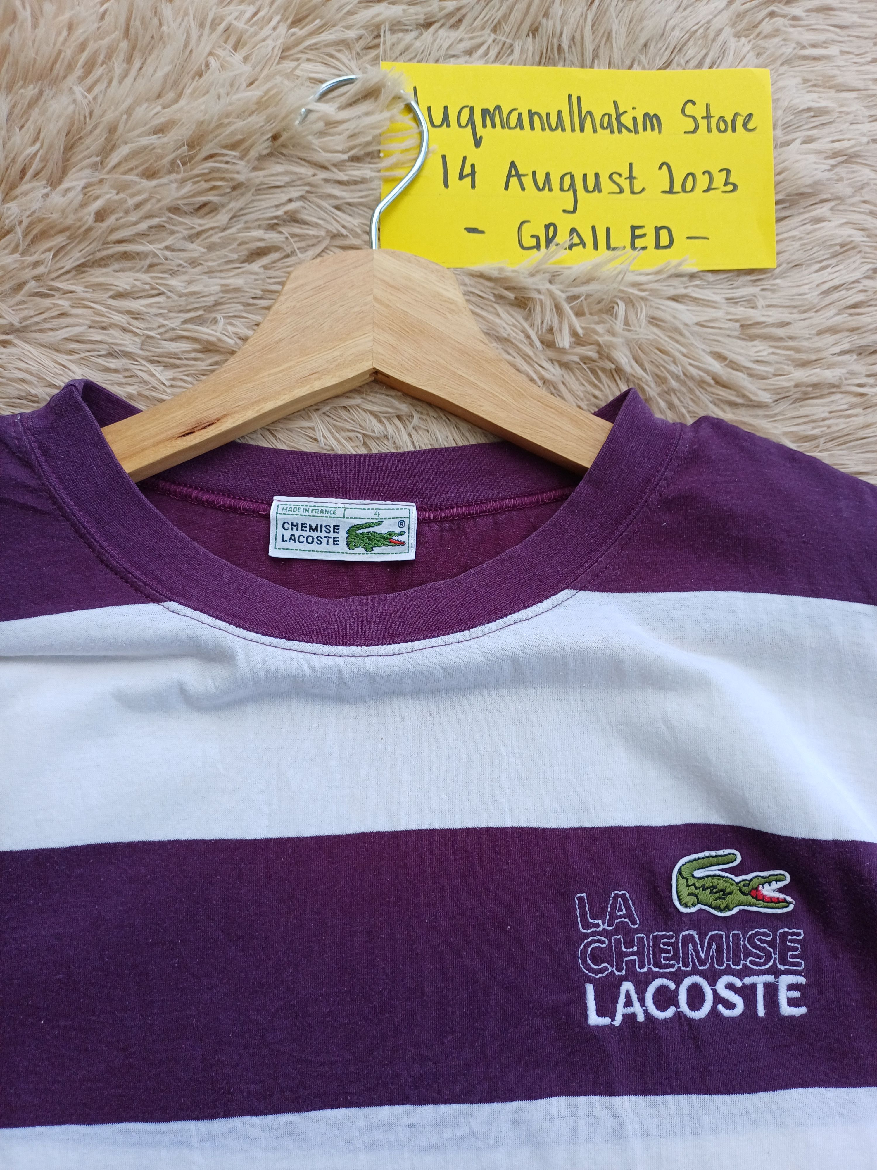 Lacoste Vintage LACOSTE Stripes TShirt Size US M / EU 48-50 / 2 - 6 Thumbnail