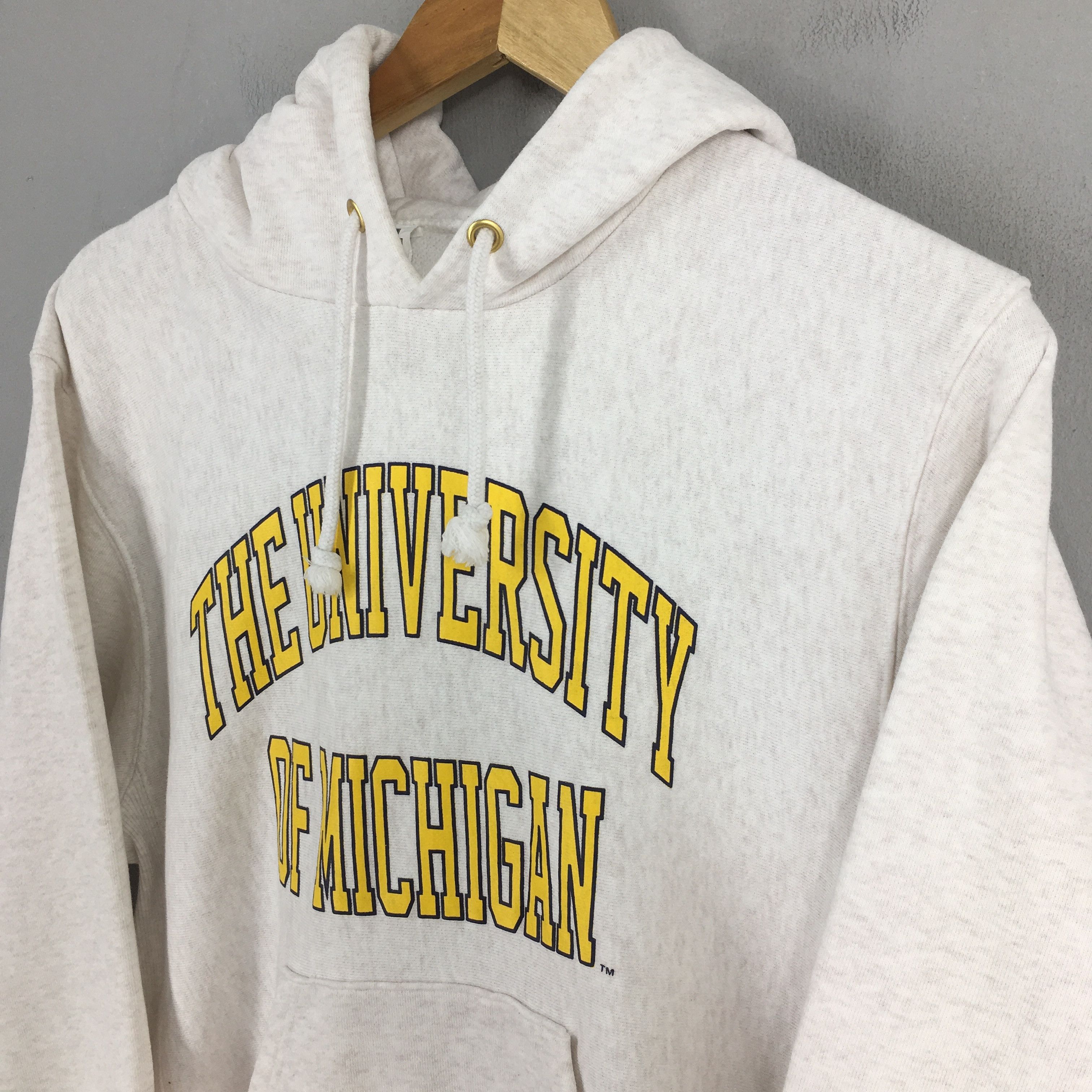 NCAA Vintage Michigan Wolverines Gray Hoodie Pullover Small Size US S / EU 44-46 / 1 - 3 Thumbnail