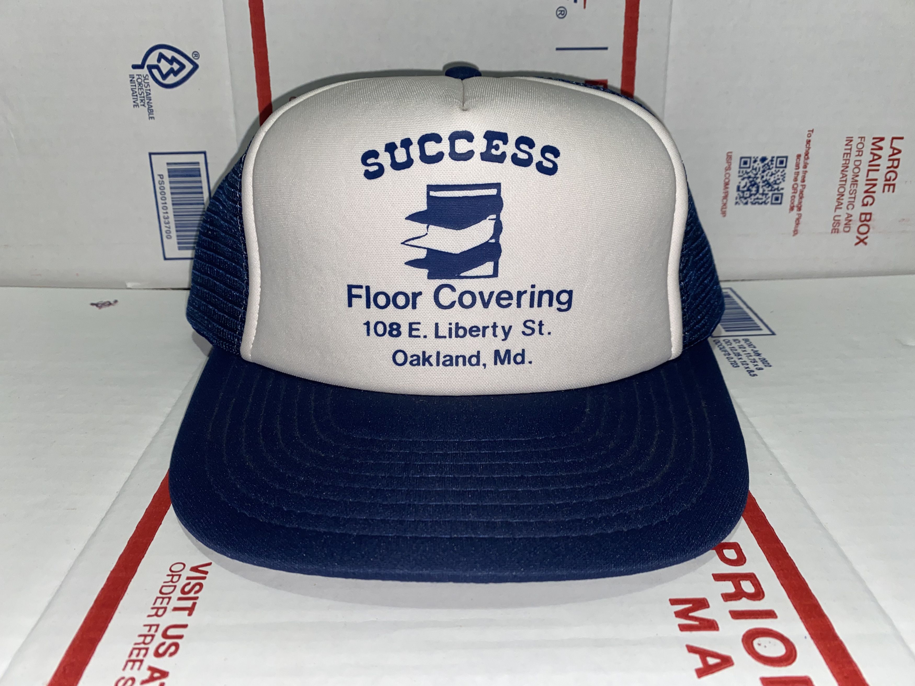 Vintage SUCCESS floor Covering vtg Trucker Hat Cap Maryland Company Size ONE SIZE - 1 Thumbnail