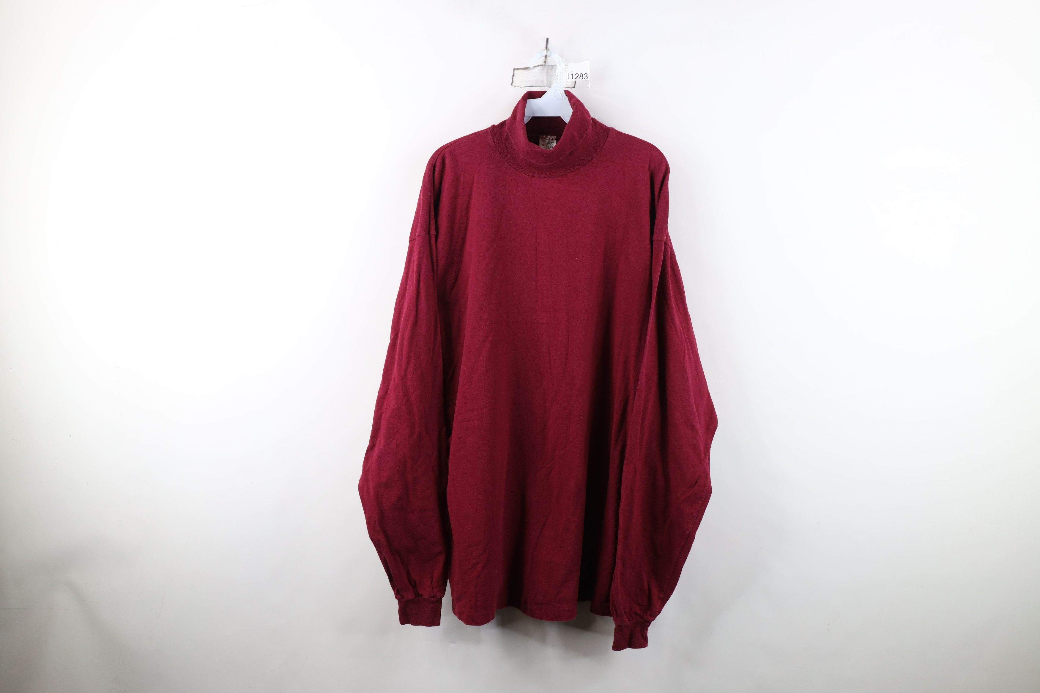 Vintage Vintage 90s Streetwear Cotton Long Sleeve Turtleneck T-Shirt Size US XL / EU 56 / 4 - 1 Thumbnail