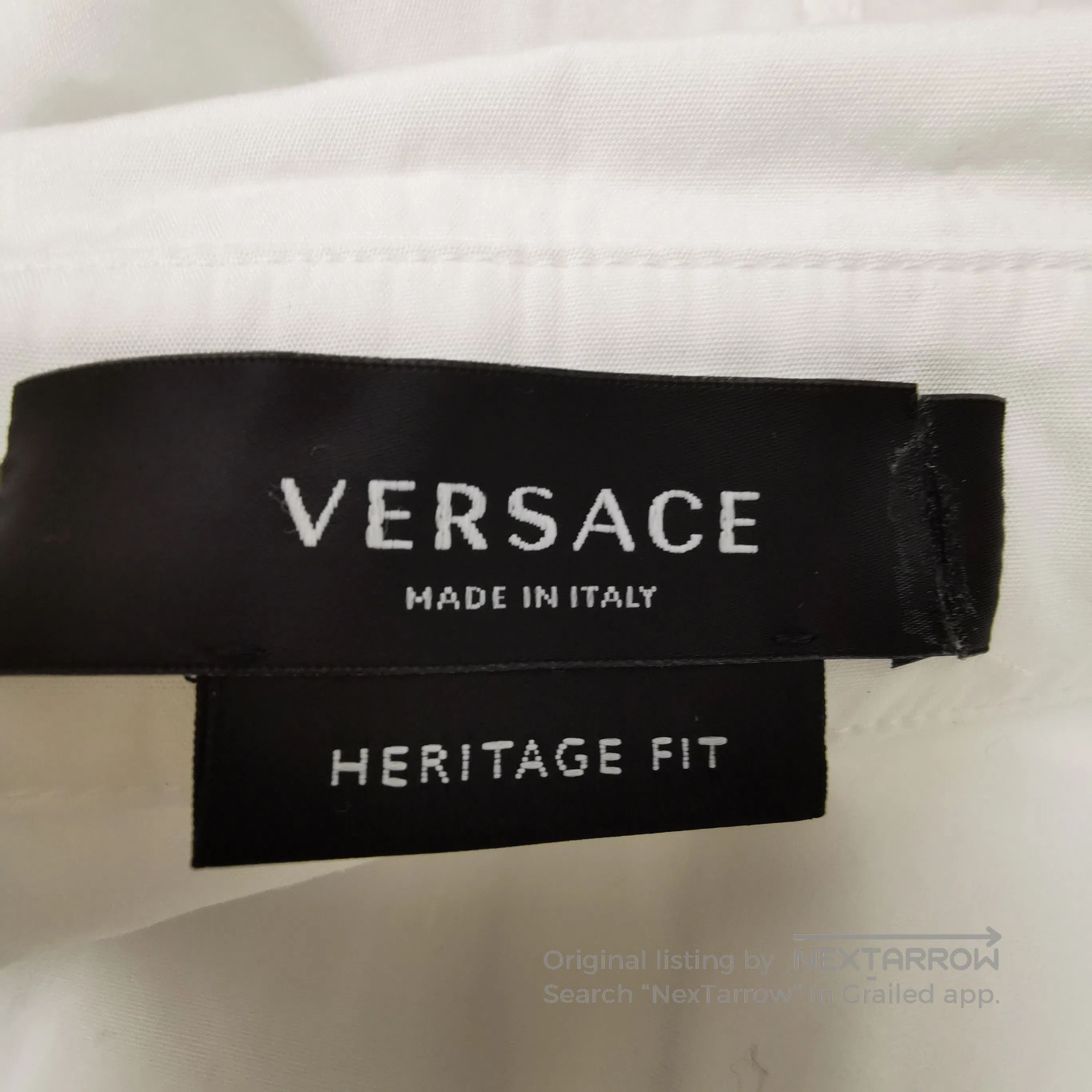 Versace Versace Cotton Sleeveless Collar Shirt XL. Size US XL / EU 56 / 4 - 4 Thumbnail