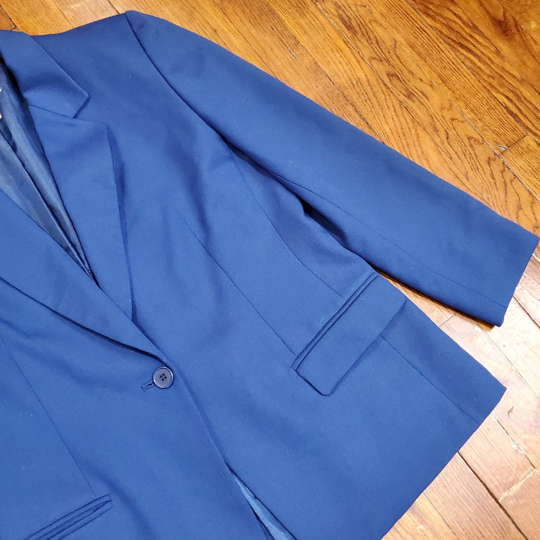 Pendleton VINTAGE Pendleton Blazer Womens 10 Petite Blue Wool Lined Made USA 80s 90s Size L / US 10 / IT 46 - 3 Thumbnail