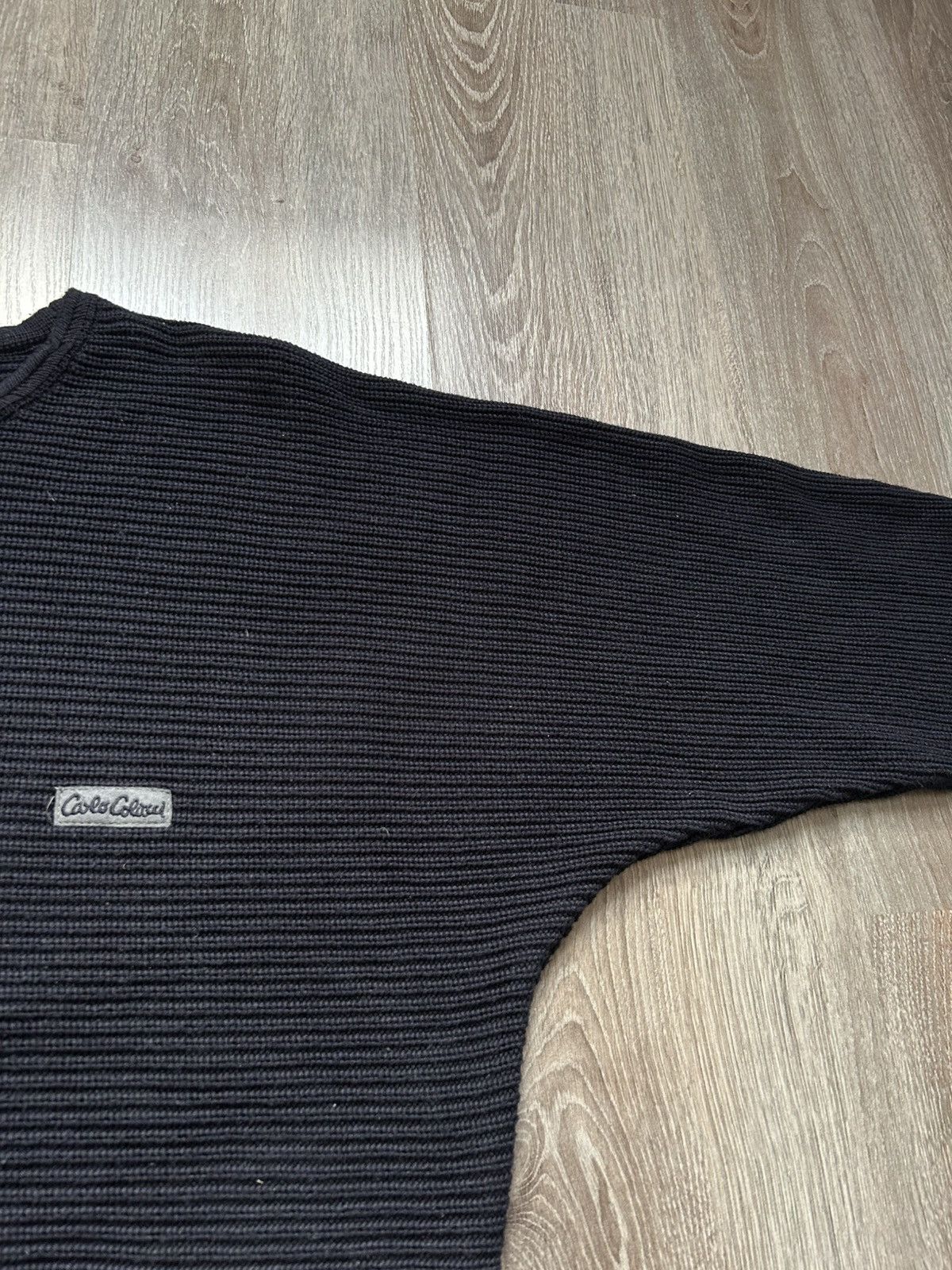 Carlo Colucci Carlo Colucci Men's Oversized Sweater, Navy Blue Size US M / EU 48-50 / 2 - 7 Thumbnail