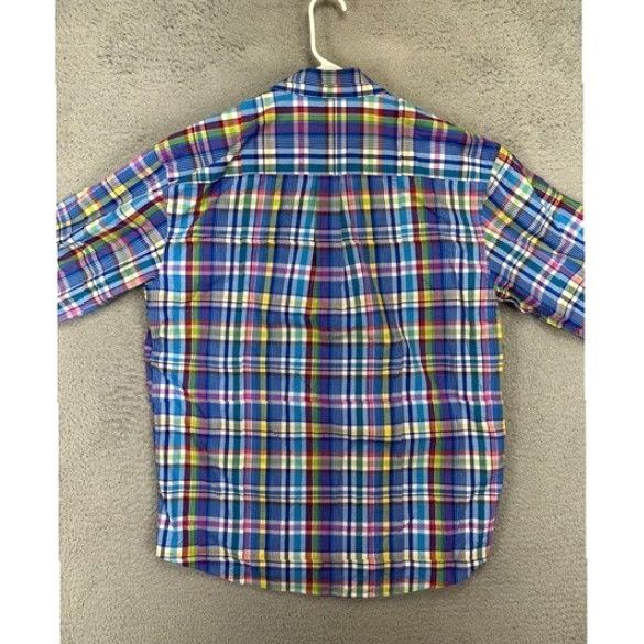 Vintage Alan Flusser Shirt Mens Large Multi Madras Plaid Paisley Button Down Long Sleeve Size US L / EU 52-54 / 3 - 3 Thumbnail