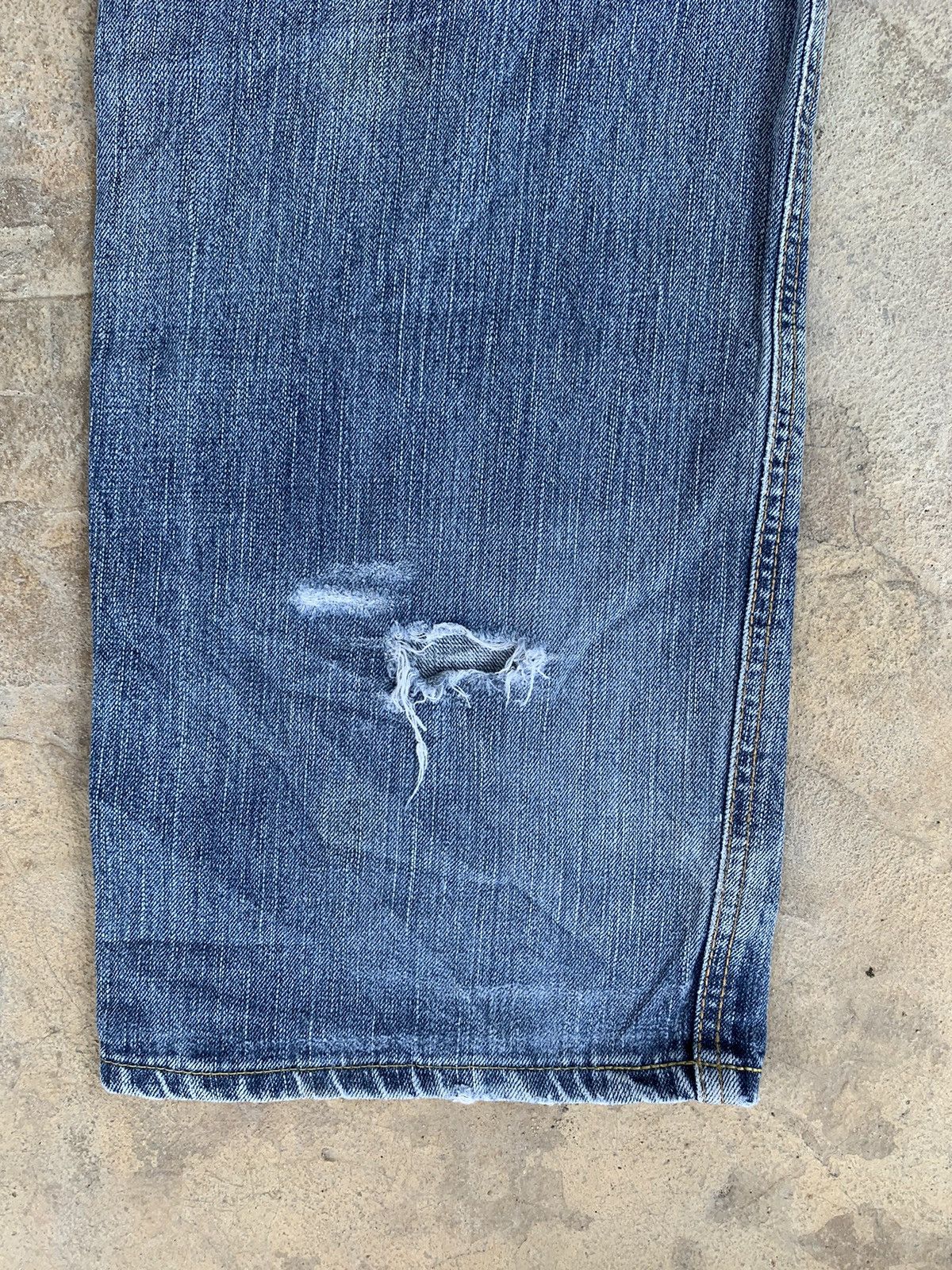 Edwin × Vintage Edwin 505V Selvedge Distressed Denim Size US 37 - 16 Thumbnail