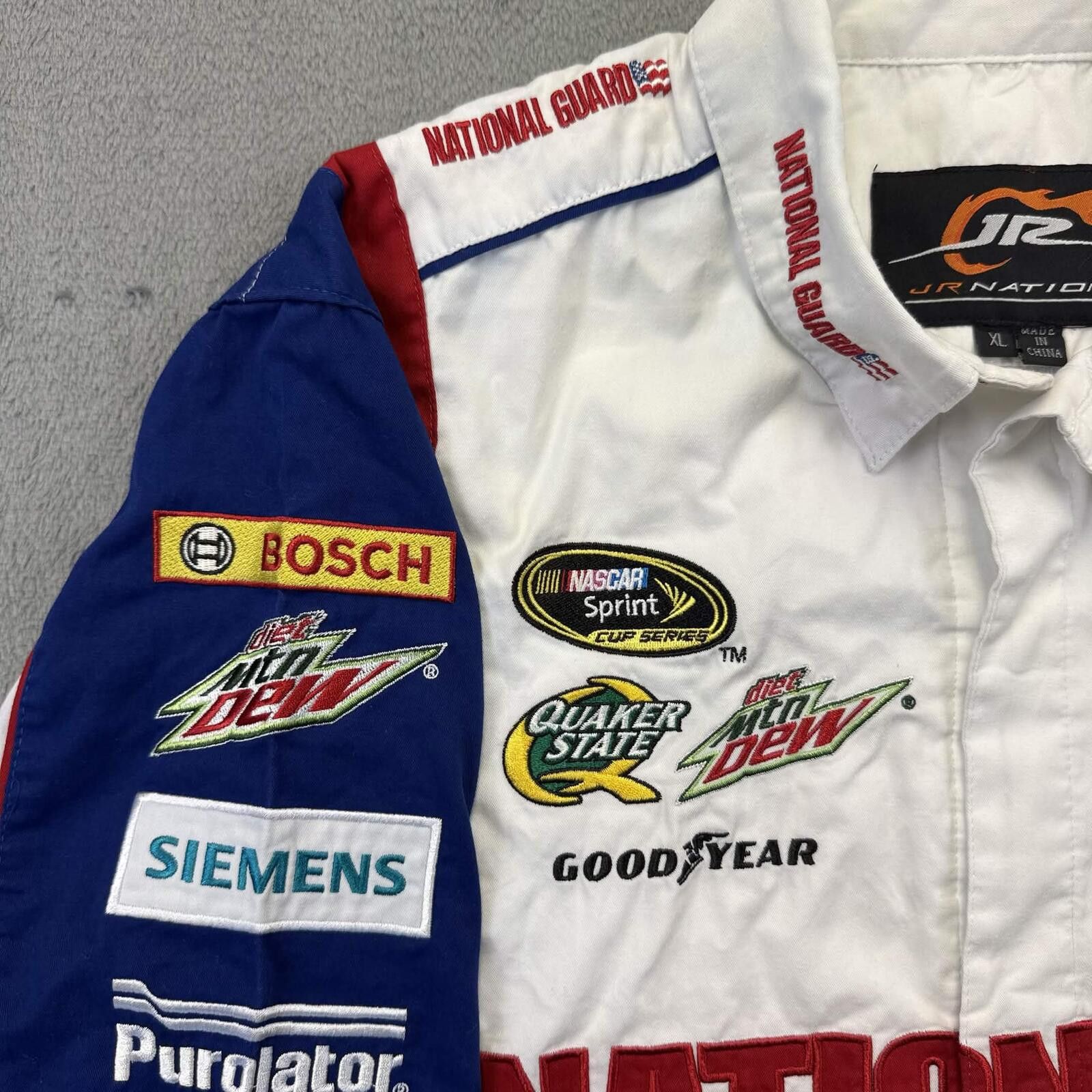 Other Dale Earnhardt Jr. / JR Nation NASCAR Button Up Pit Crew Size US XL / EU 56 / 4 - 5 Thumbnail