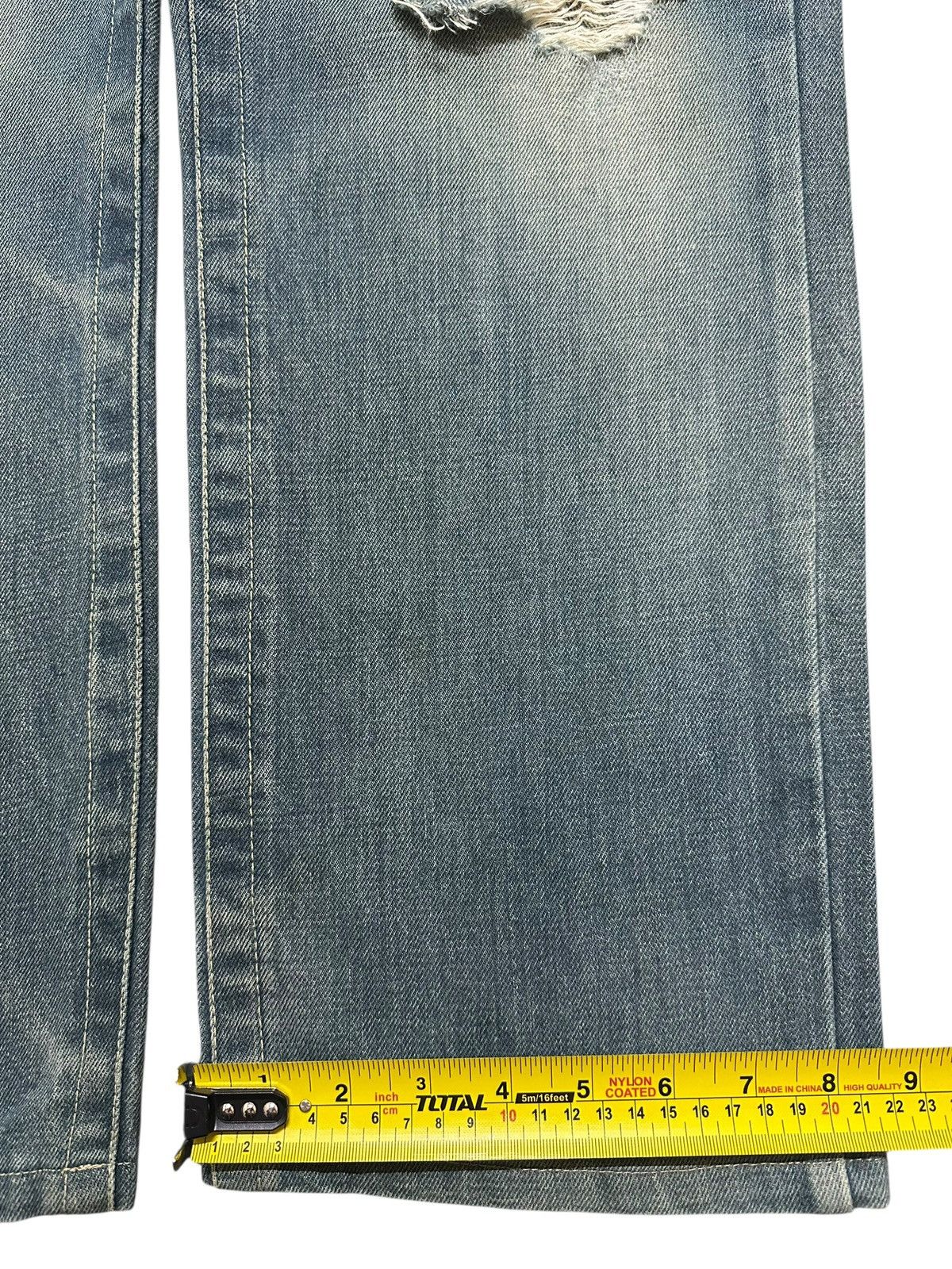 Japanese Brand Vintage Japanese Brand Mud Faded Stone Wash Distress Loose Size US 34 / EU 50 - 16 Thumbnail