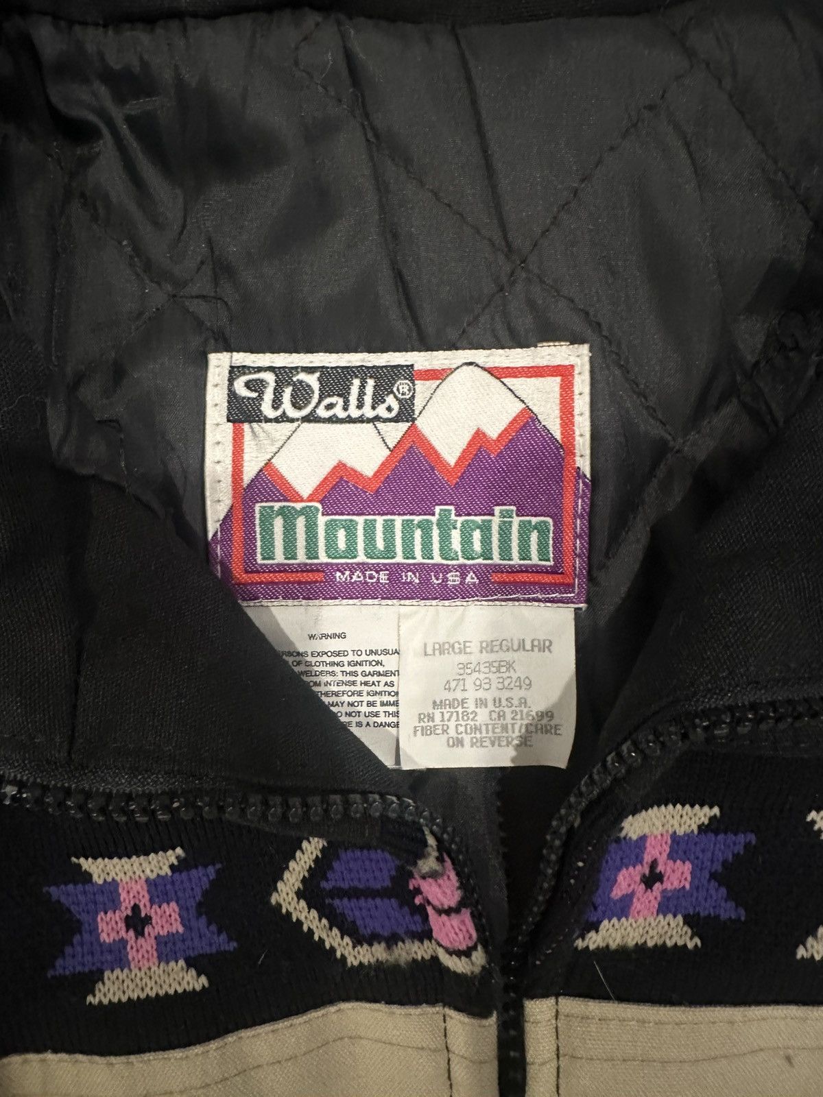Vintage Vintage walls mountain Aztec design jacket Size US L / EU 52-54 / 3 - 2 Thumbnail