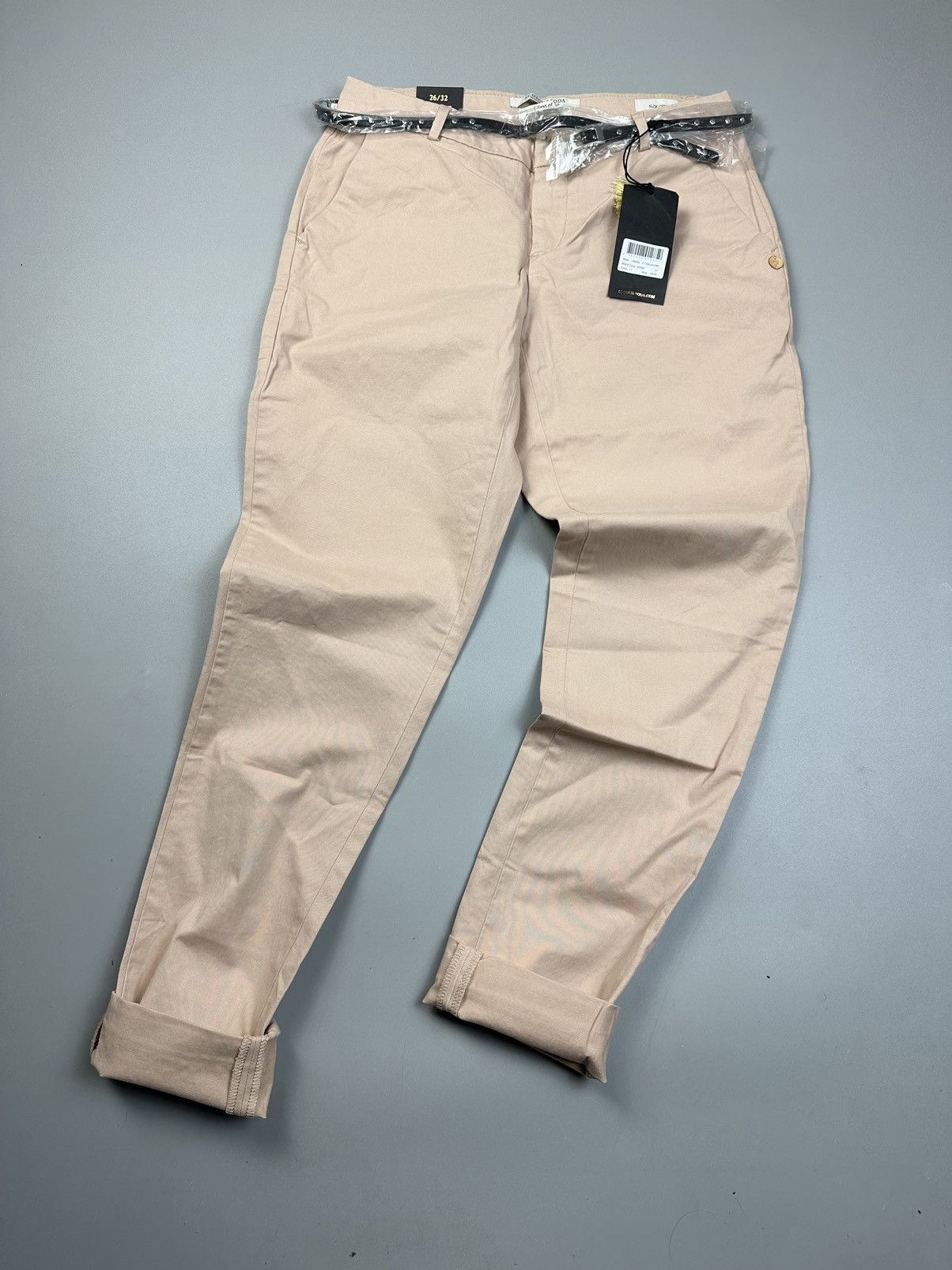 Maison Scotch Maison Scotch Powder Chinos Cotton + Leather Belt Size 26" / US 2 / IT 38 - 6 Thumbnail