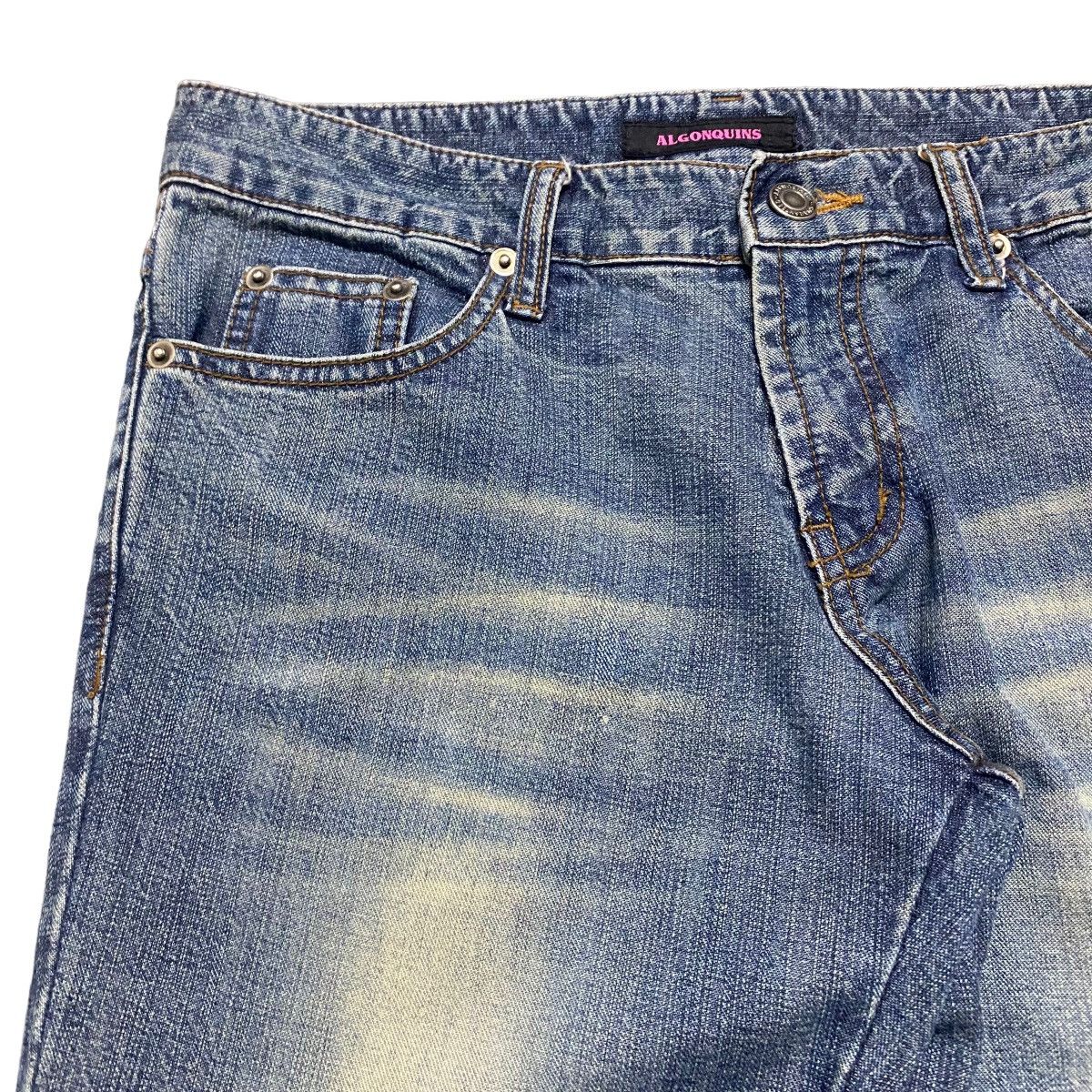 Japanese Brand Super Flare🔥 ALGONQUINS Hypnotic Denim Flare Jeans Size 28" / US 6 / IT 42 - 5 Thumbnail