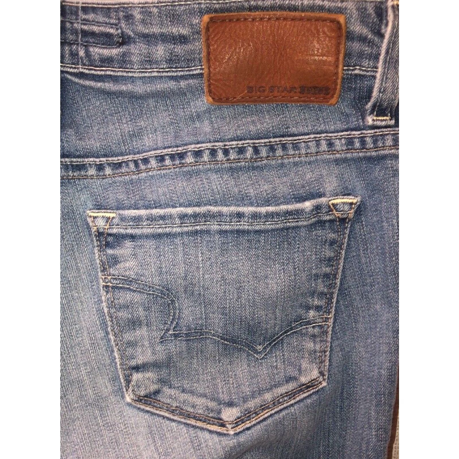Vintage BIG STAR Jeans Bootcut Remy 1974 Mens Low Rise Blue 27L X 32 Sz(Size) Size US 27 - 5 Thumbnail