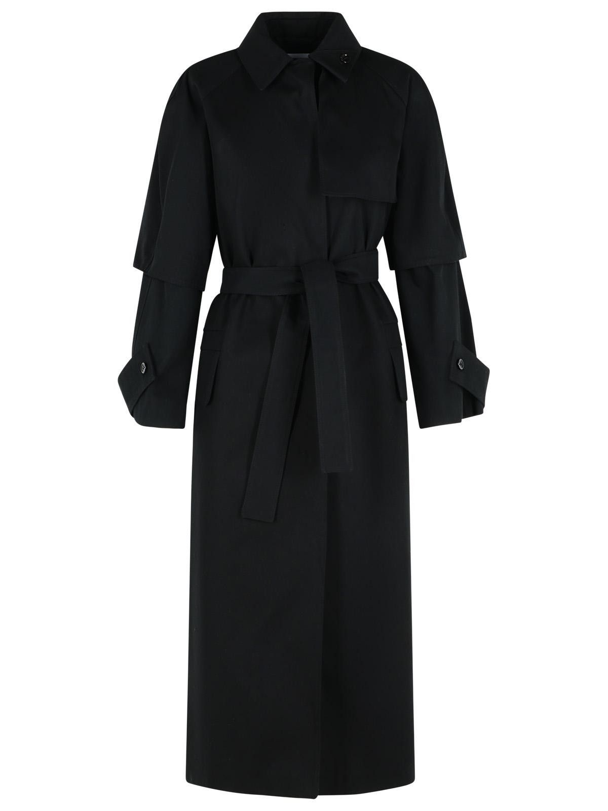 Max Mara MAX MARA 'Agamia' Black Cotton Raincoat Size S / US 4 / IT 40 - 1 Thumbnail