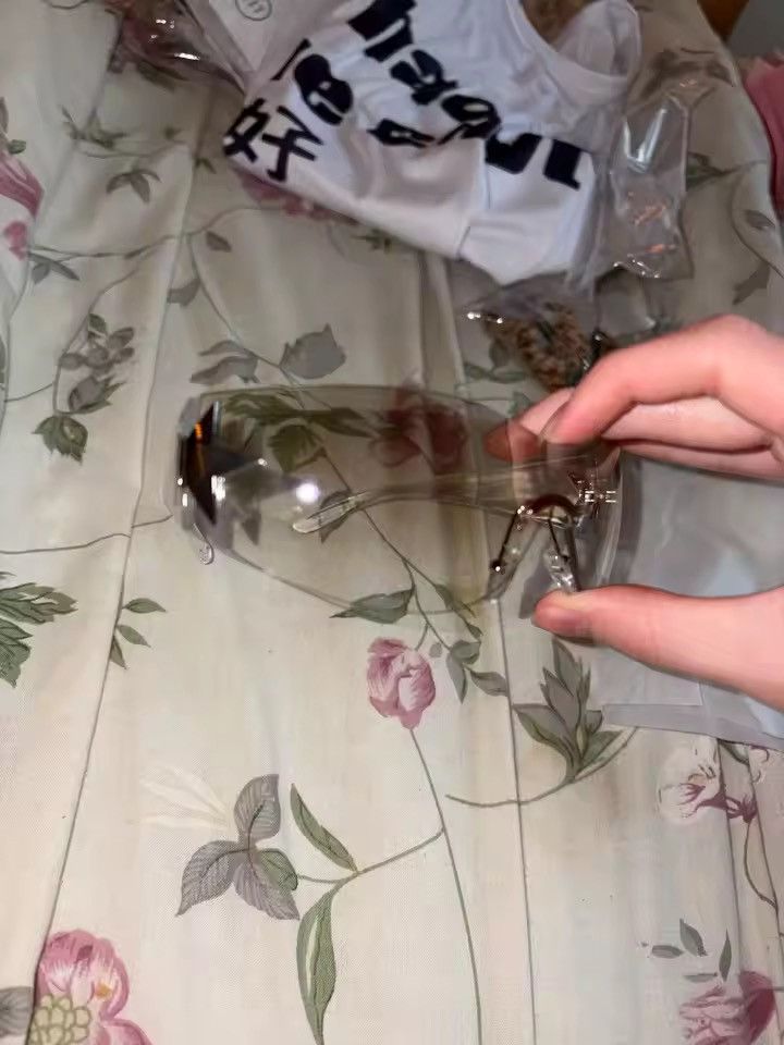 Japanese Brand Y2K Cyberpunk Star Shield Sunglasses - Rimless Size ONE SIZE - 3 Thumbnail